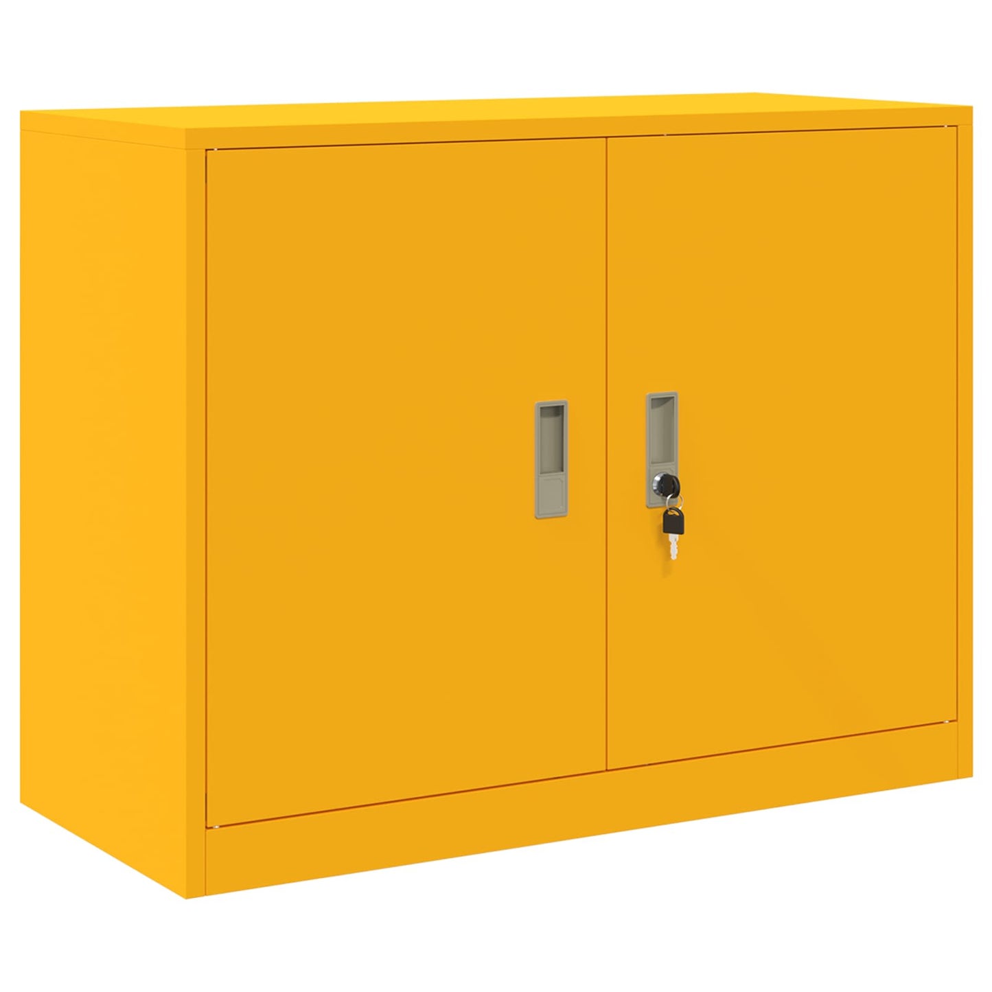 vidaXL Ντουλάπι αποθήκευσης 2 τμχ. Μουσταρδί 90 x 40 x 175 εκ Ατσάλι