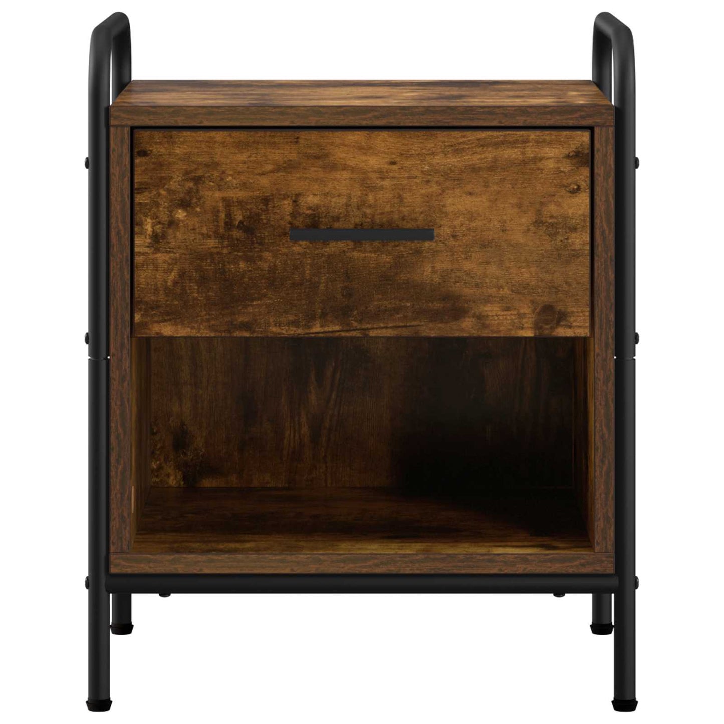 vidaXL Κομοδίνο Καπνισμένο Ξύλο Δρυός 40 x 30 x 50 cm