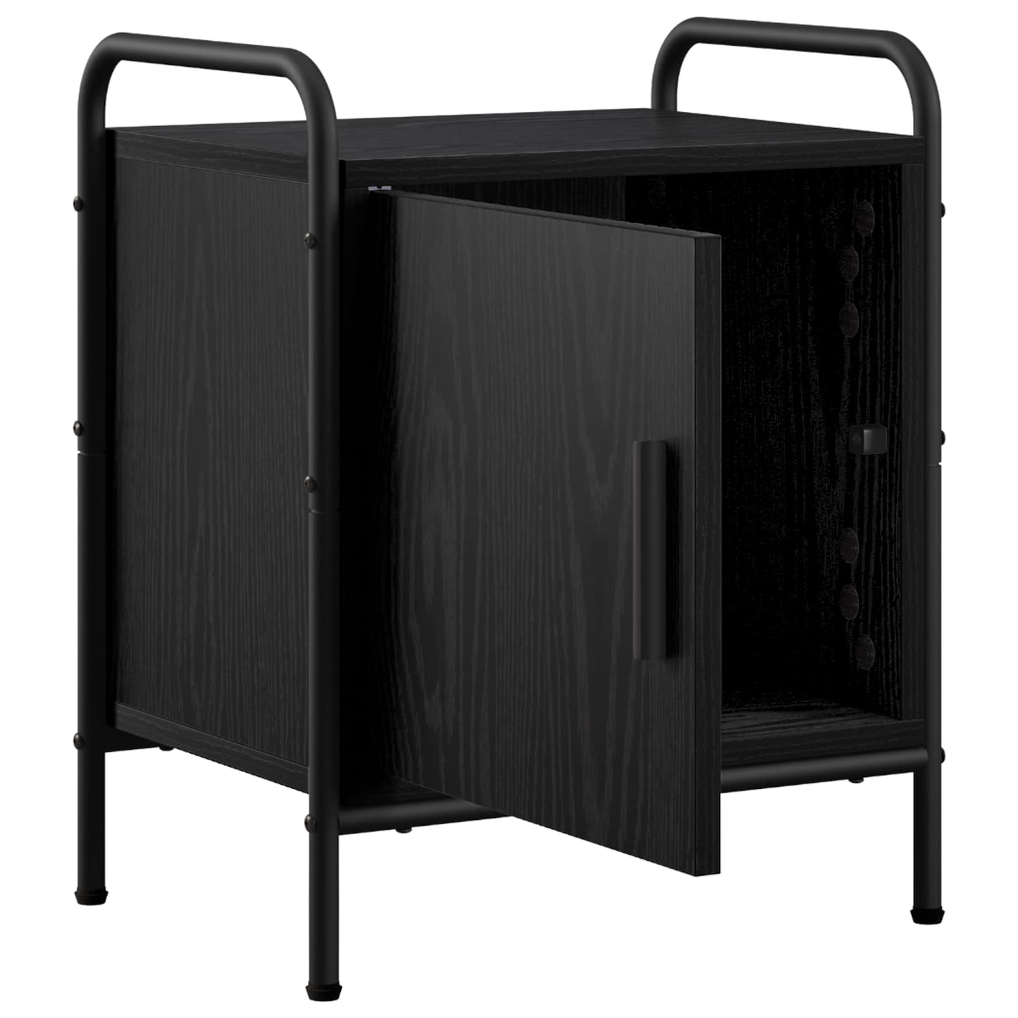 vidaXL Κομοδίνο 2 τμχ. Μαύρη Δρυς 40 x 30 x 50 cm Επεξεργασμένο Ξύλο