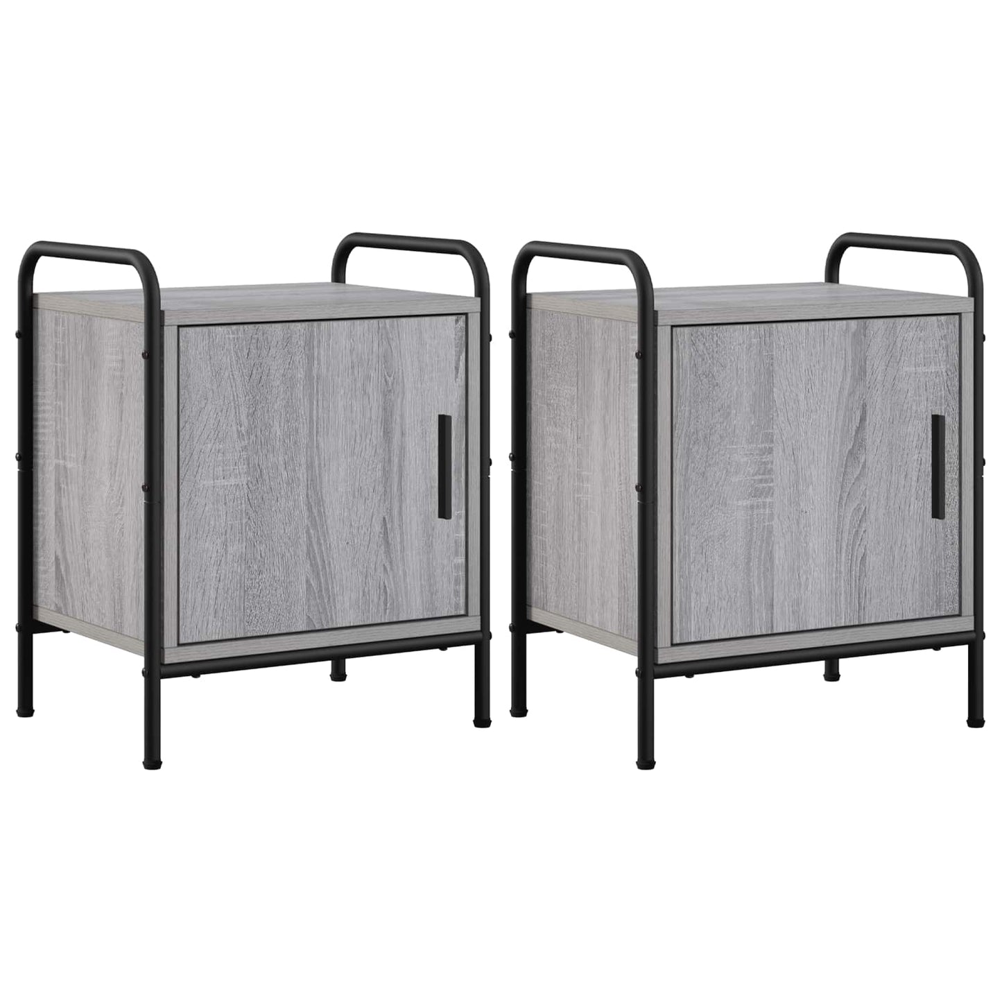 vidaXL Κομοδίνο 2 τμχ. Γκρι Sonoma 40 x 30 x 50 cm Επεξεργασμένο Ξύλο