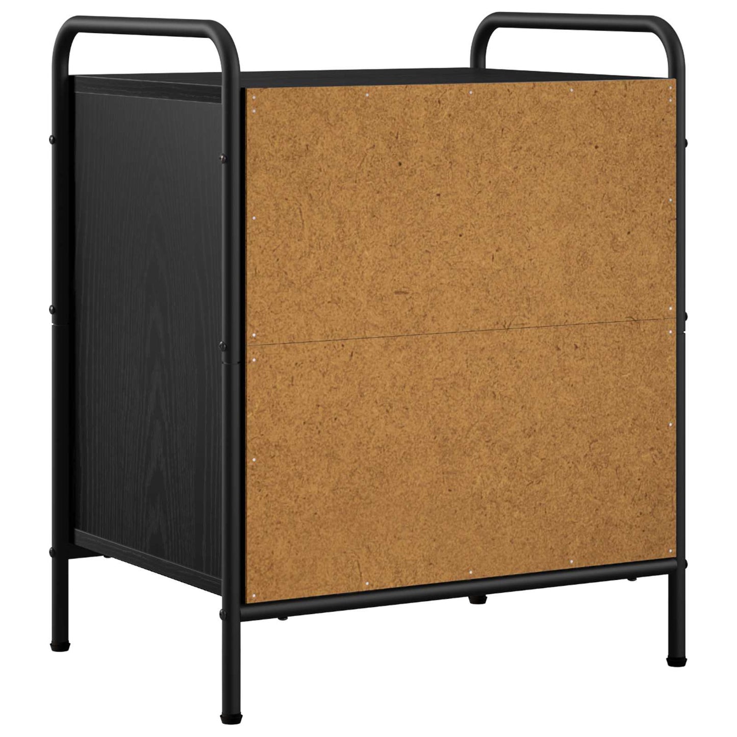 vidaXL Κομοδίνο 2 τμχ. Μαύρη Δρυς 48 x 36,5 x 60 εκ Επεξεργασμένο Ξύλο