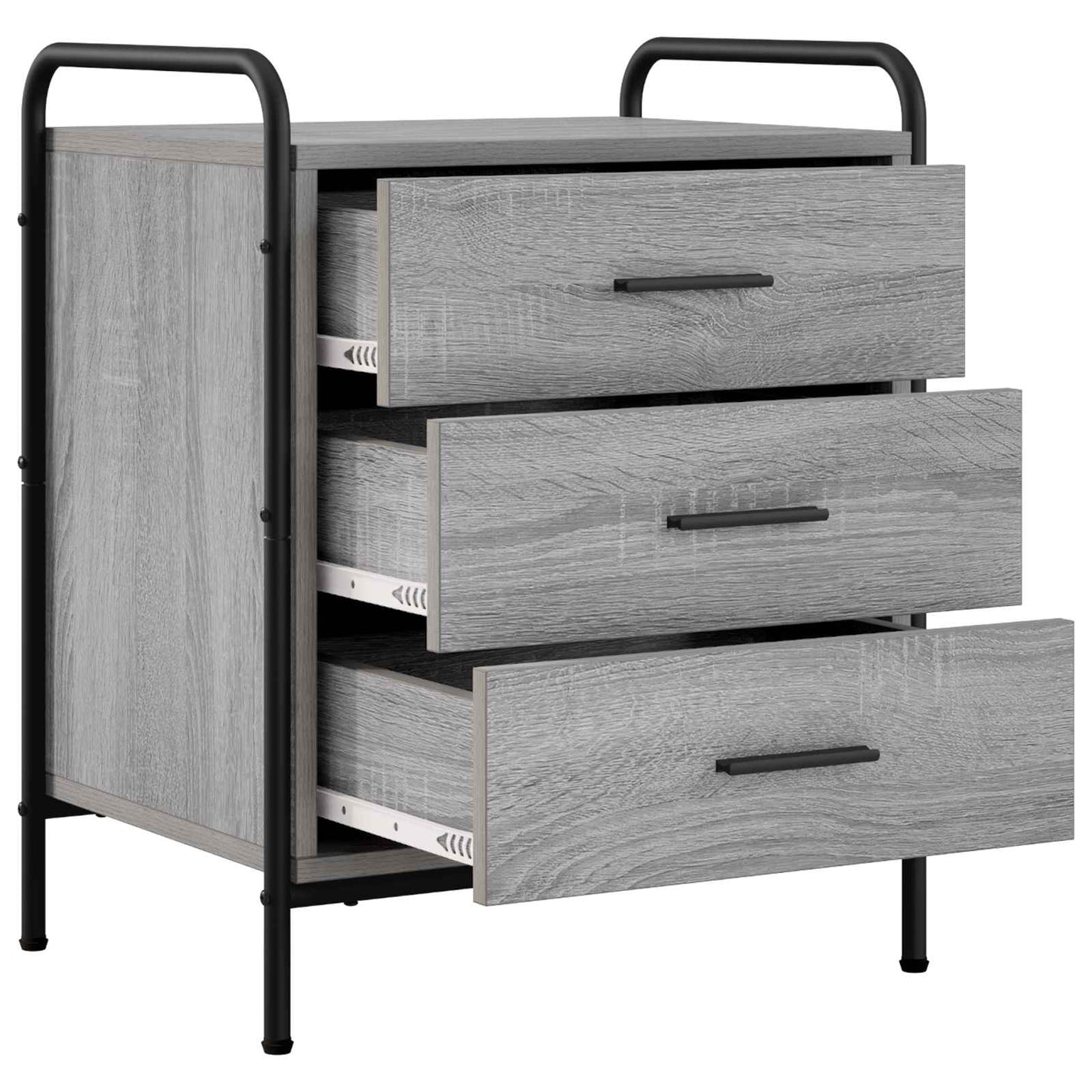 vidaXL Κομοδίνο Γκρι Sonoma 48 x 36,5 x 60 εκ Επεξεργασμένο Ξύλο