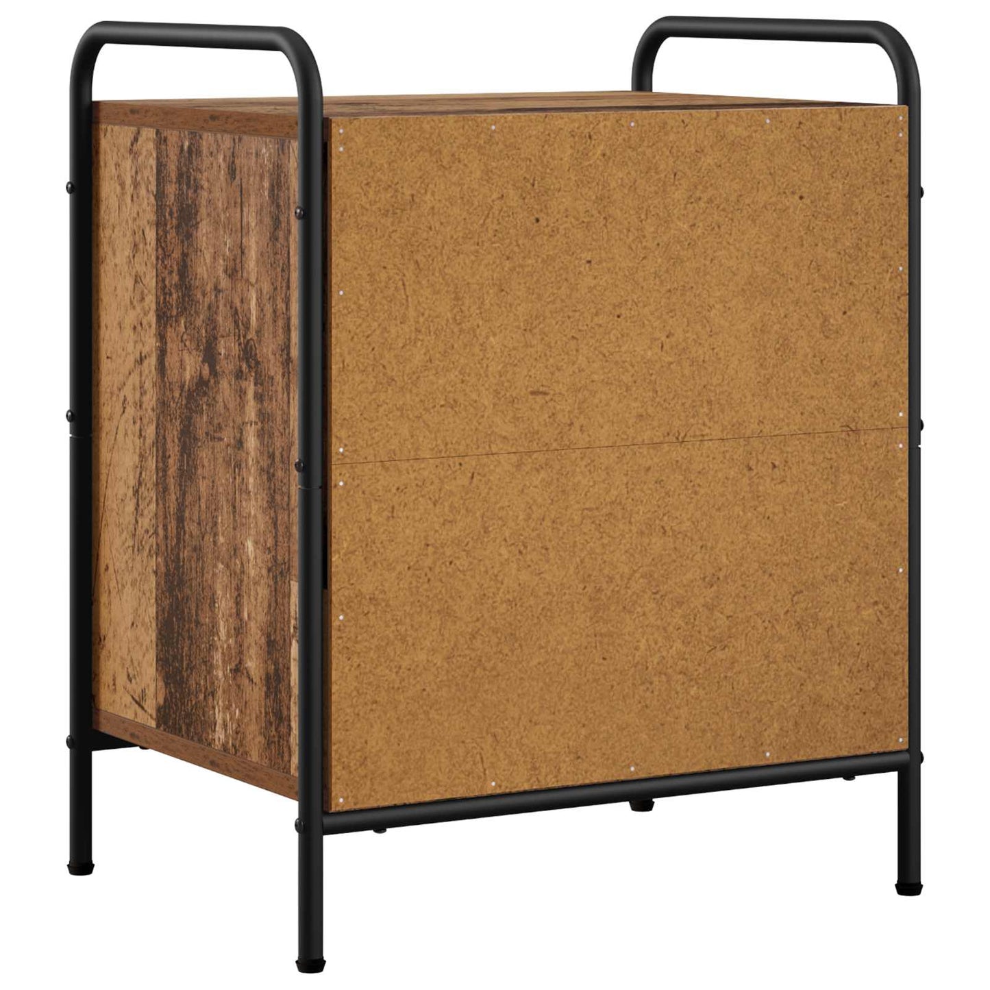 vidaXL Κομοδίνο 2 τμχ. Παλαιωμένο ξύλο 48 x 36,5 x 60 εκ