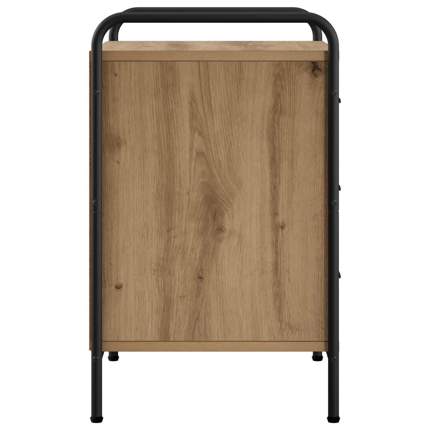 vidaXL Κομοδίνο Artisan Δρυς 48 x 36,5 x 60 εκ Επεξεργασμένο Ξύλο