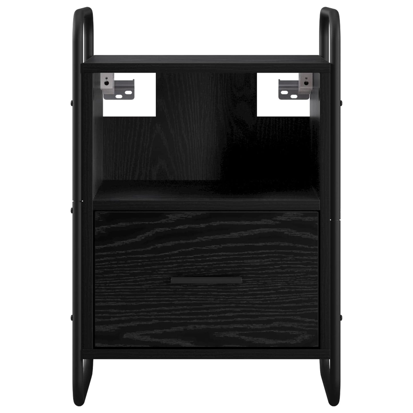 vidaXL Κρεμαστό Κομοδίνο Μαύρη Δρυς 40 x 30 x 60 cm Επεξεργασμένο Ξύλο