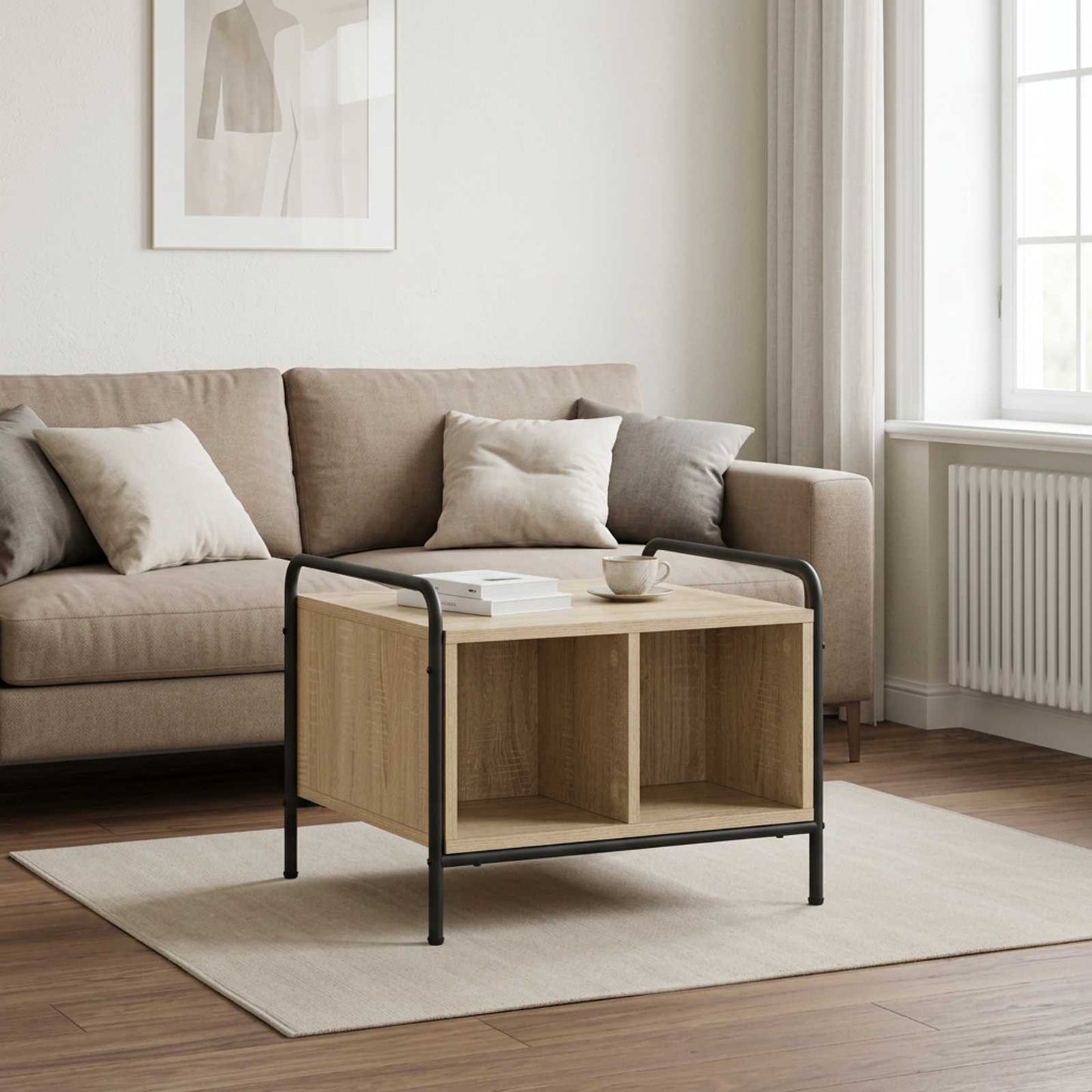 vidaXL Τραπεζάκι σαλονιού Sonoma Δρυς 50 x 49 x 41 εκ.