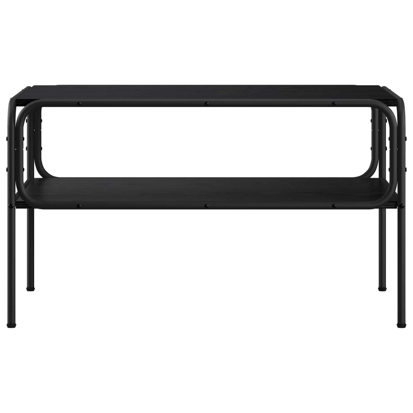 vidaXL Τραπεζάκι Πλευράς Μαύρη Δρυς 100 x 50 x 46 εκ