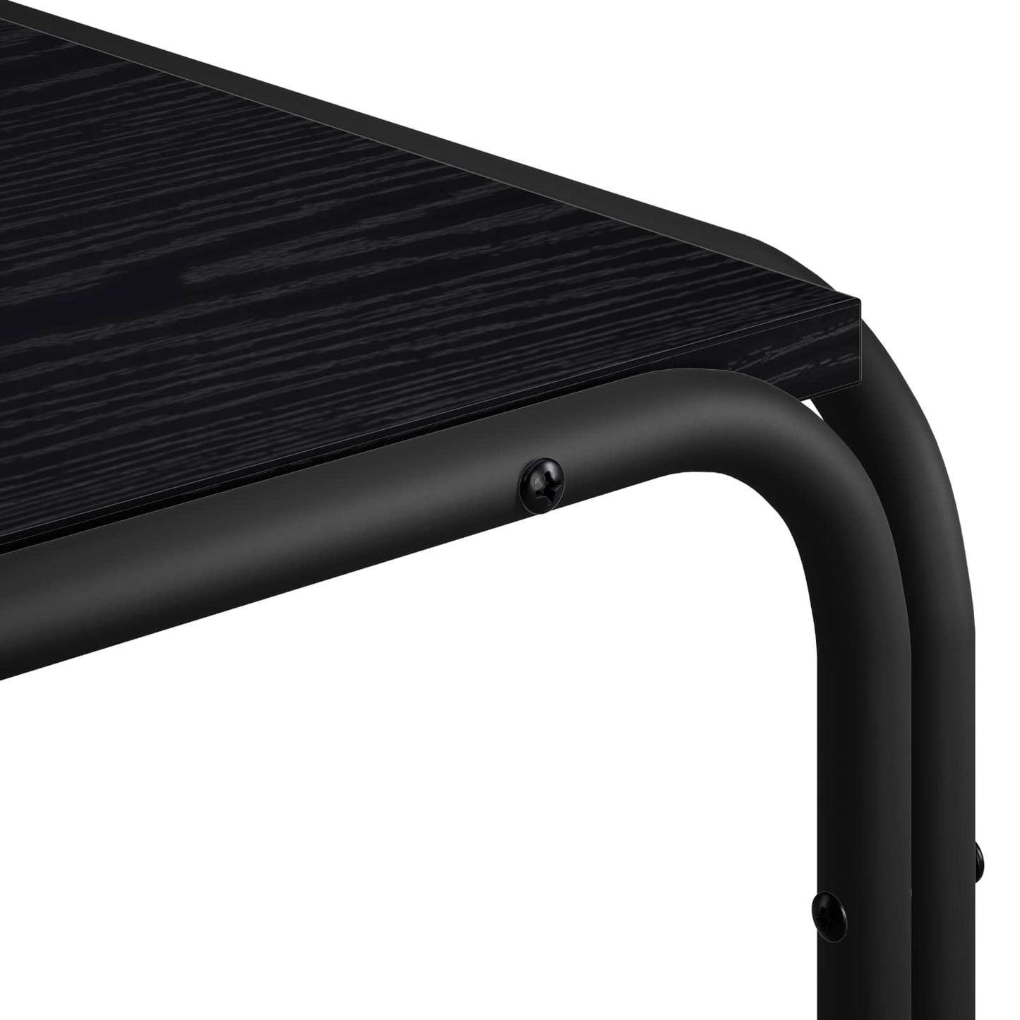 vidaXL Τραπεζάκι Πλευράς Μαύρη Δρυς 100 x 50 x 46 εκ