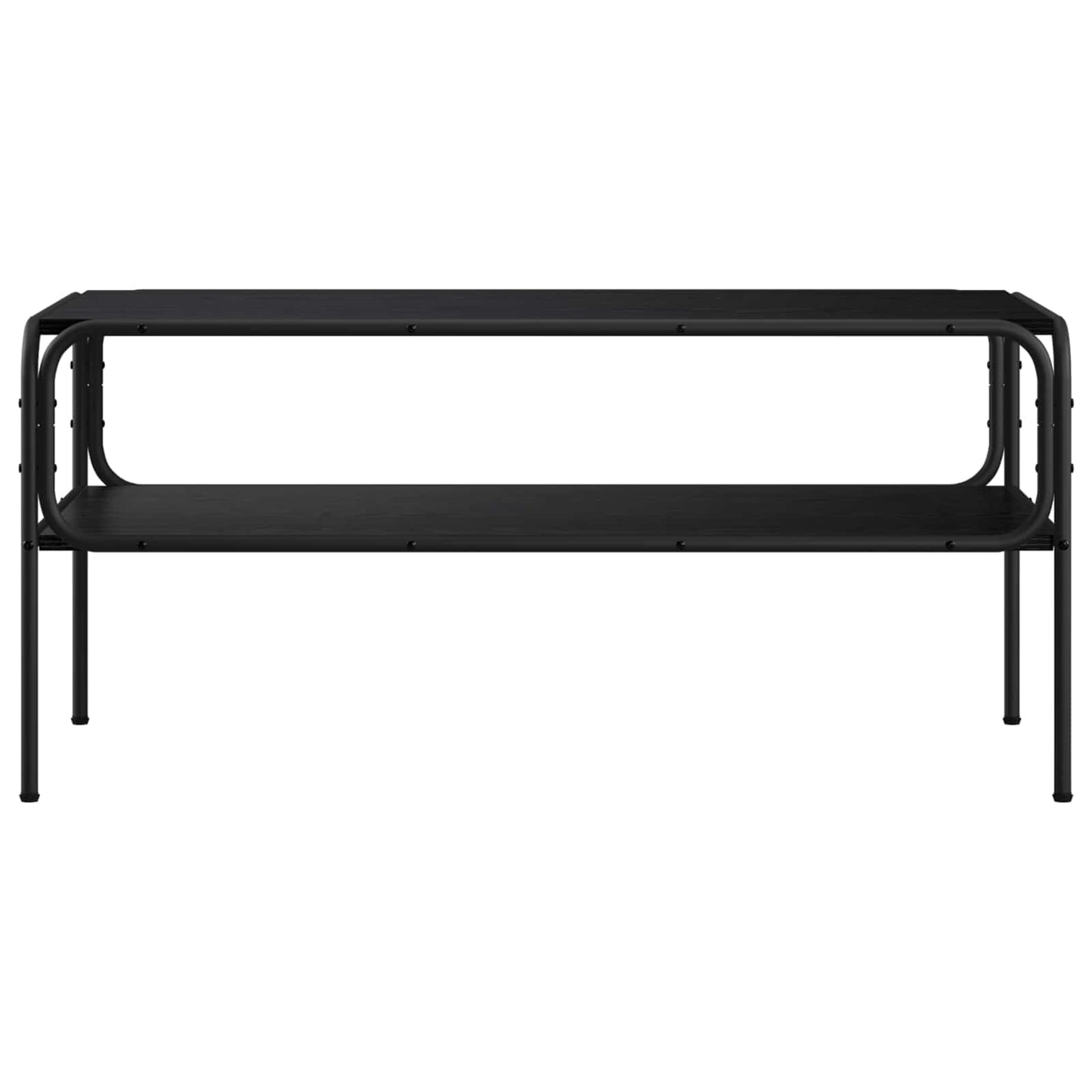 vidaXL Τραπεζάκι Πλευράς Μαύρη Δρυς 100 x 50 x 46 εκ
