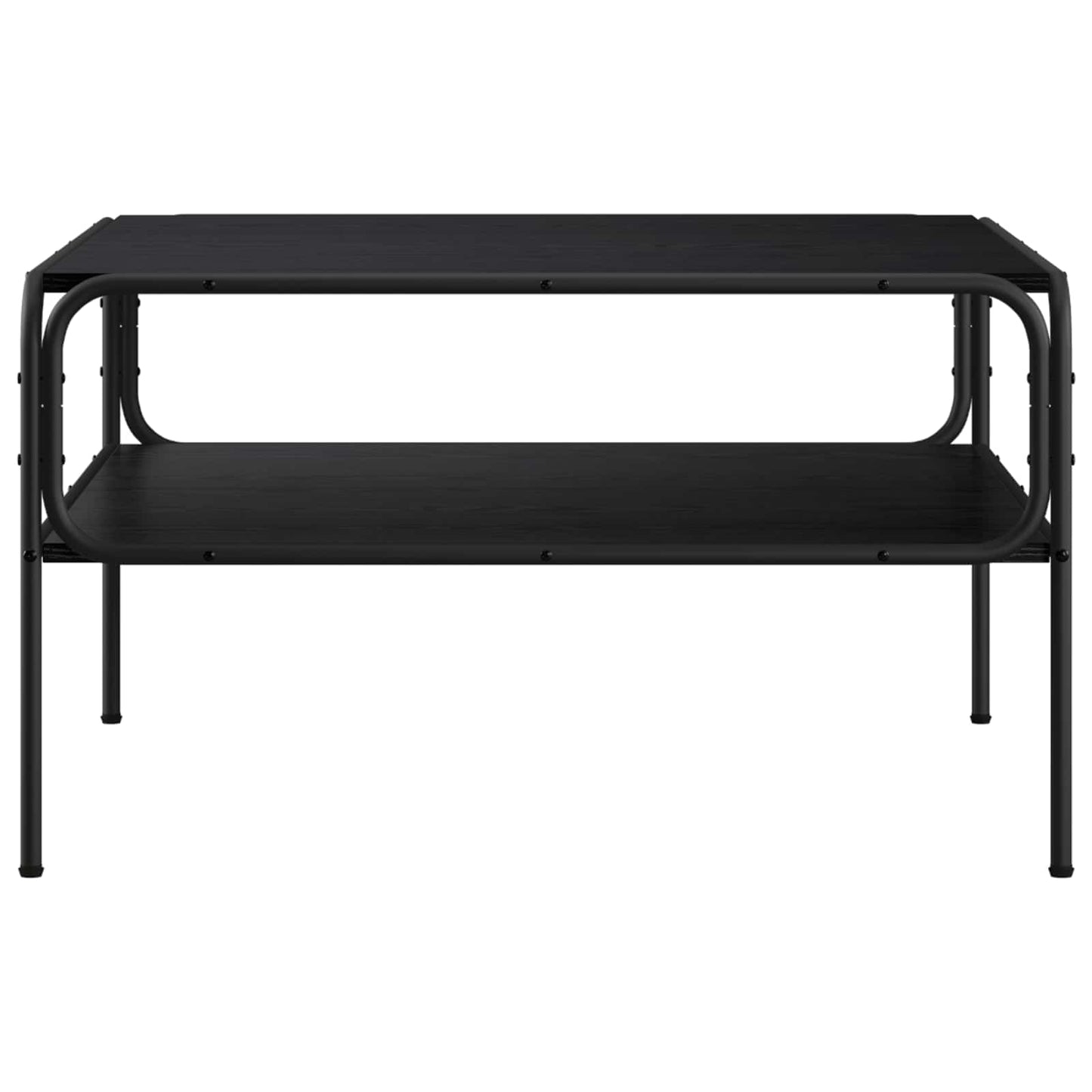 vidaXL Τραπεζάκι Πλευράς Μαύρη Δρυς 100 x 50 x 46 εκ