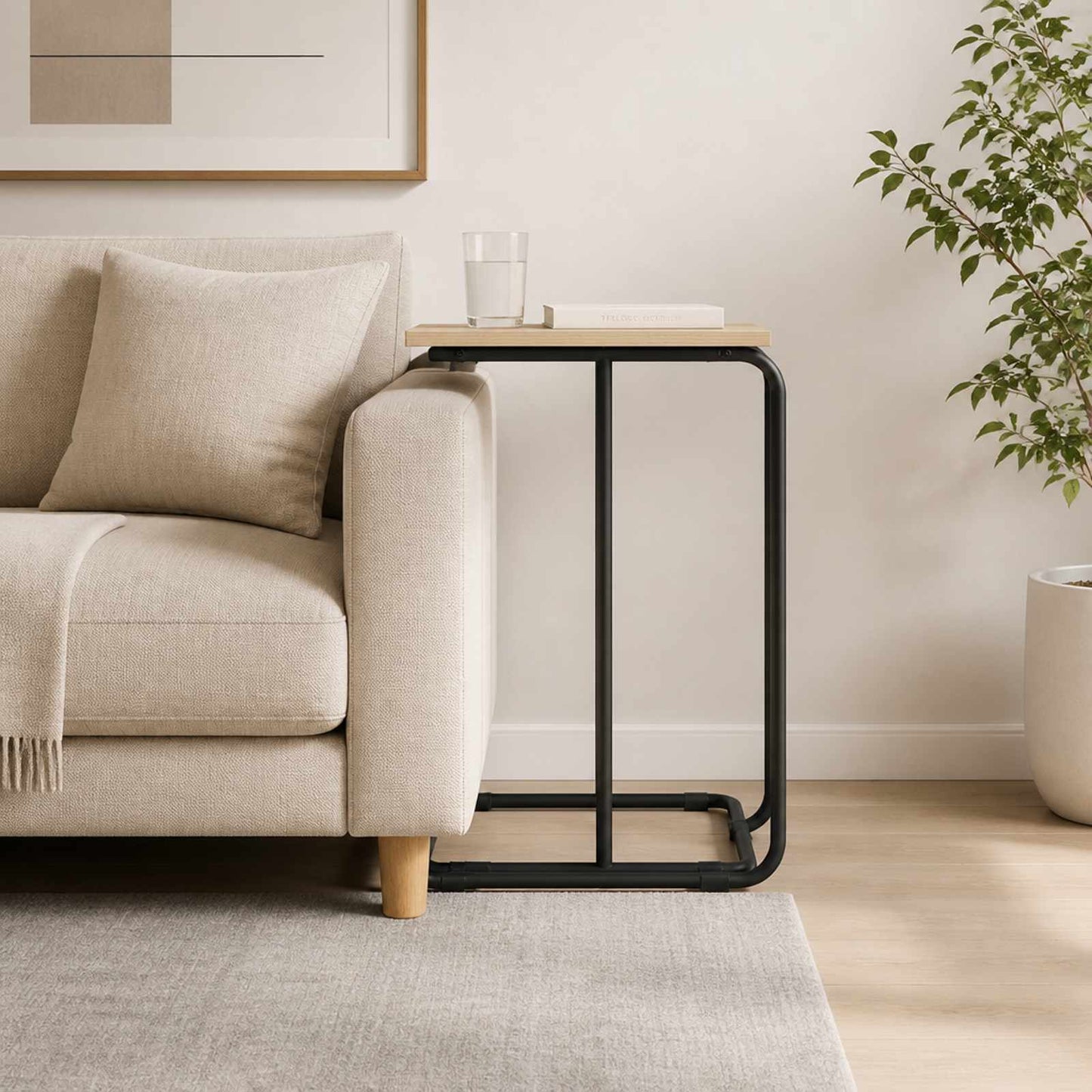 vidaXL Τραπεζάκι Πλευράς Sonoma Δρυς 40 x 31 x 55 εκ