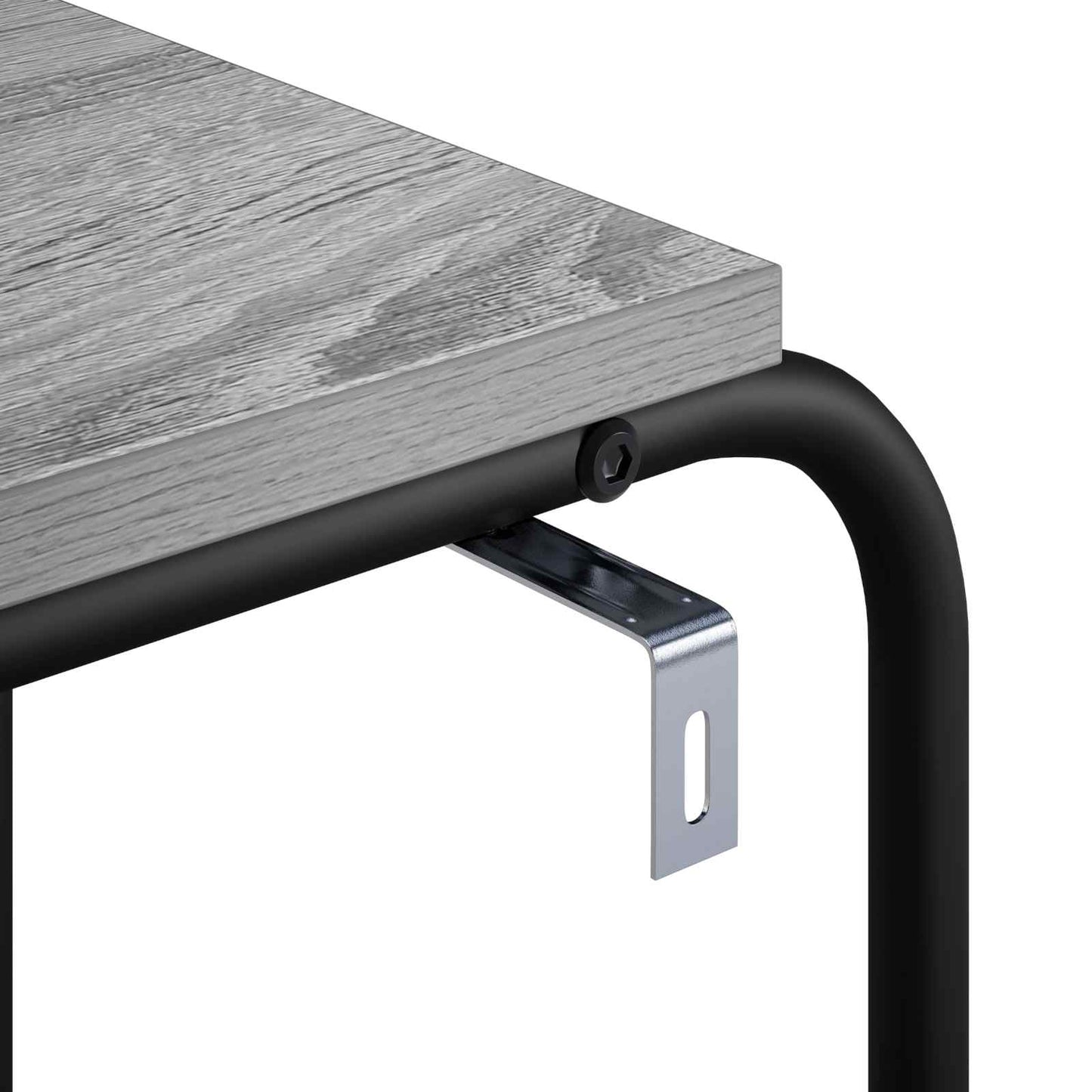vidaXL Τραπεζάκι Πλευράς Γκρι Sonoma 40 x 31 x 55 εκ