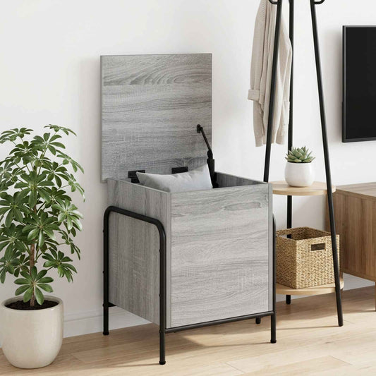 vidaXL Κουτί αποθήκευσης Γκρι Sonoma 80 x 40 x 49,5 εκ