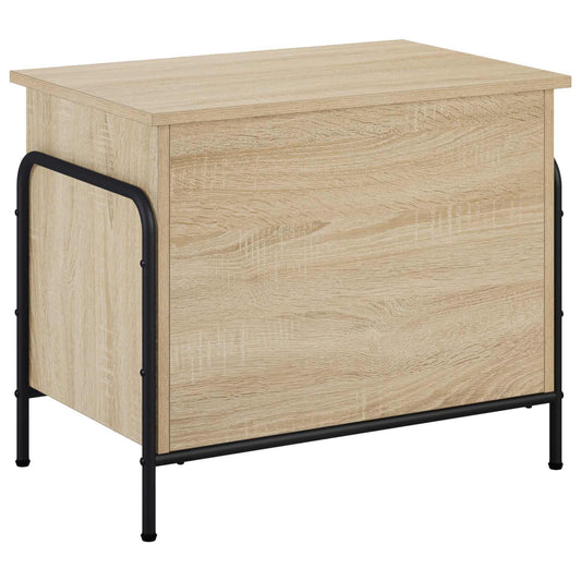 vidaXL Κουτί αποθήκευσης Sonoma Δρυς 80 x 40 x 49,5 εκ