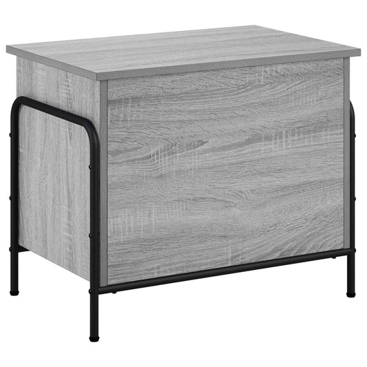 vidaXL Κουτί αποθήκευσης Γκρι Sonoma 80 x 40 x 49,5 εκ