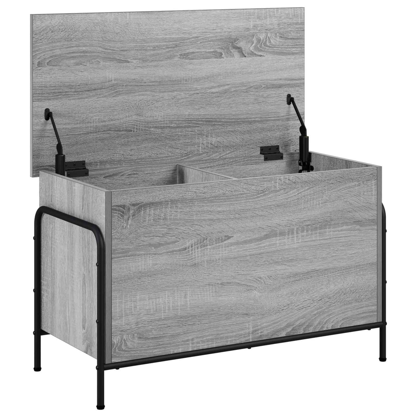 vidaXL Κουτί αποθήκευσης Γκρι Sonoma 80 x 40 x 49,5 εκ