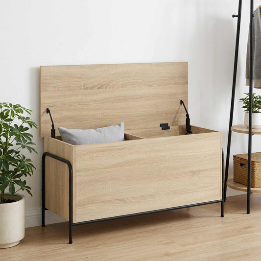 vidaXL Κουτί αποθήκευσης Sonoma Δρυς 80 x 40 x 49,5 εκ
