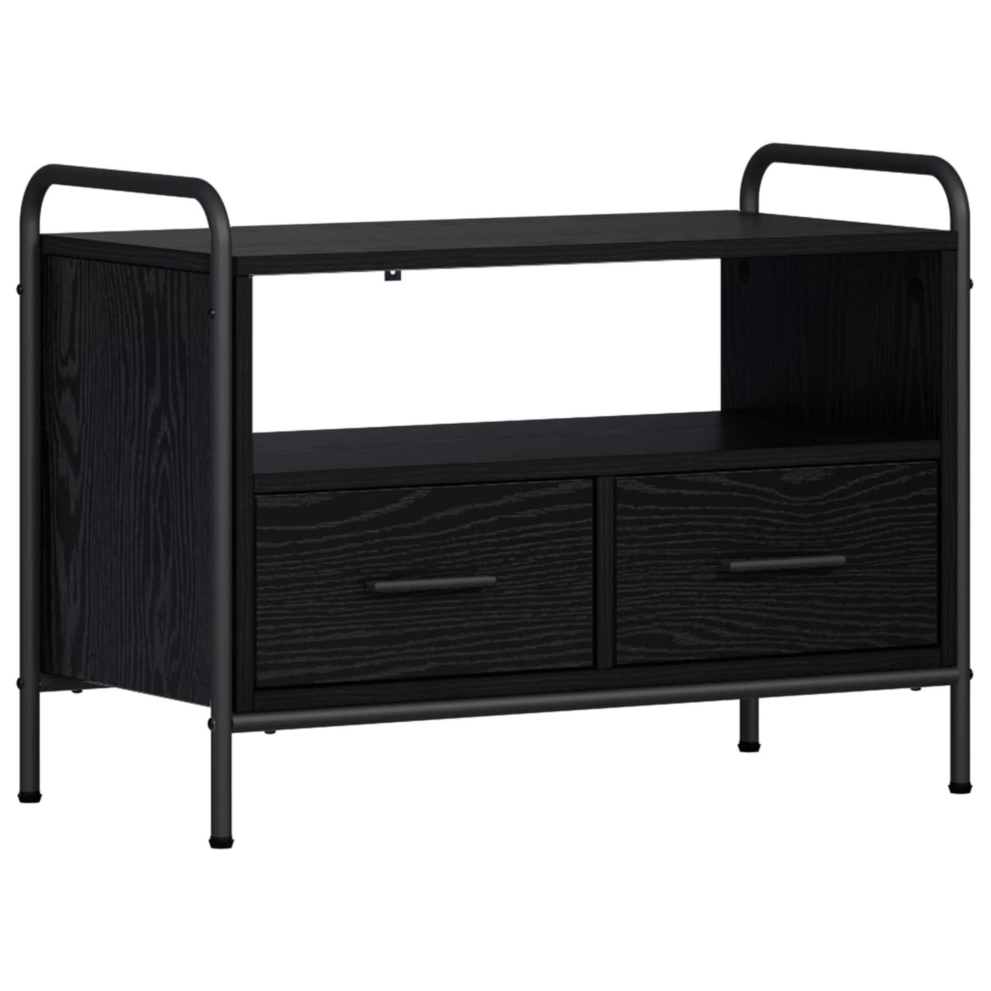 vidaXL Ντουλάπι TV 67,5 x 33 x 50 εκ Μαύρη Δρυς Επεξεργασμένο Ξύλο