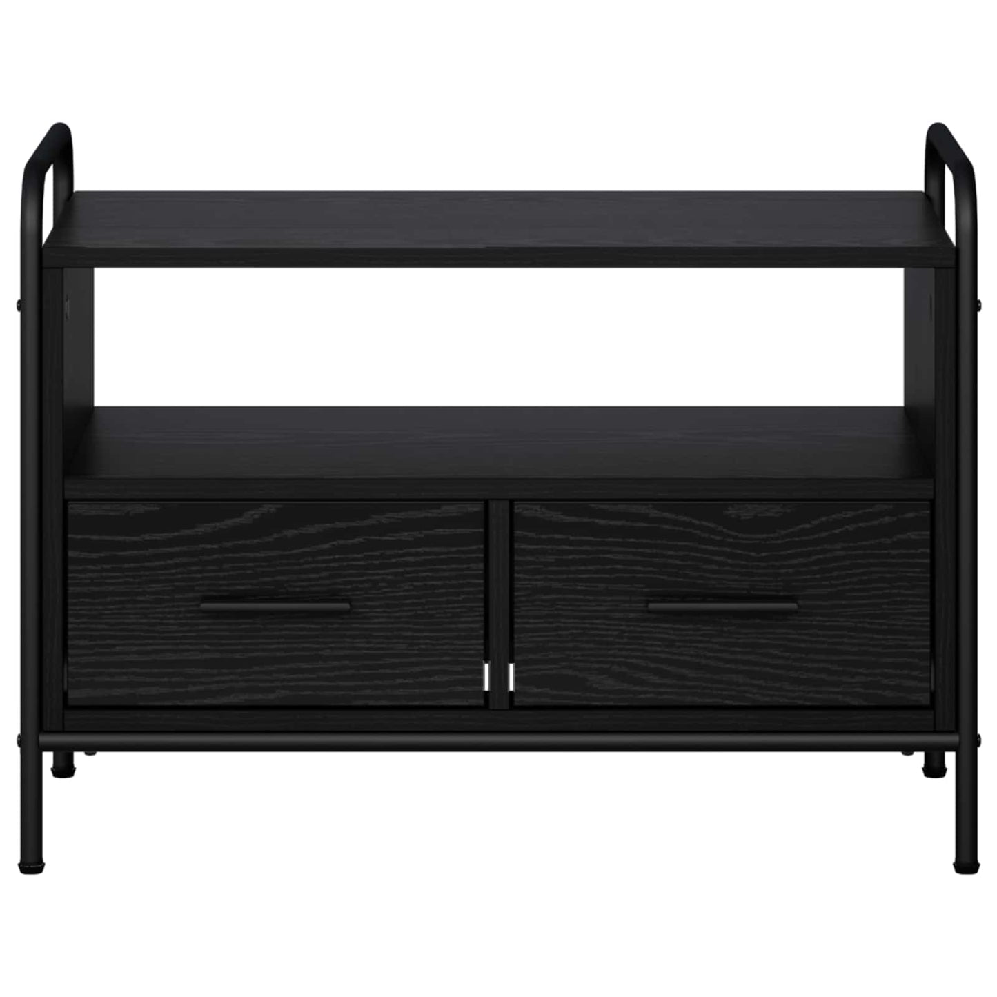 vidaXL Ντουλάπι TV 67,5 x 33 x 50 εκ Μαύρη Δρυς Επεξεργασμένο Ξύλο