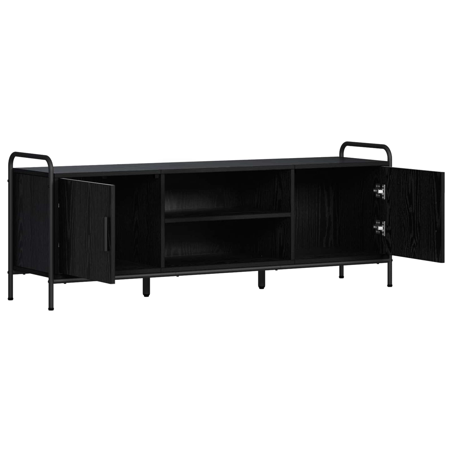 vidaXL Ντουλάπι TV 133 x 33 x 50 εκ. Μαύρη Δρυς Επεξεργασμένο Ξύλο