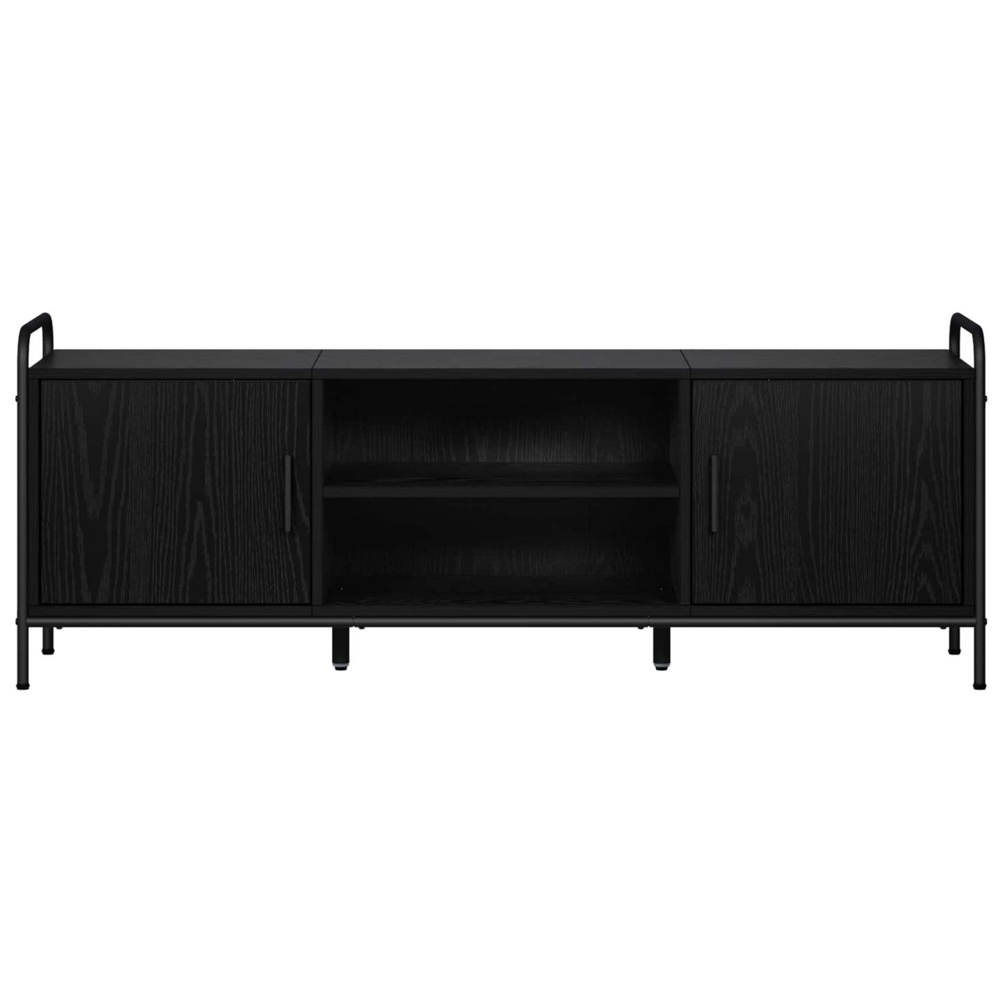 vidaXL Ντουλάπι TV 133 x 33 x 50 εκ. Μαύρη Δρυς Επεξεργασμένο Ξύλο