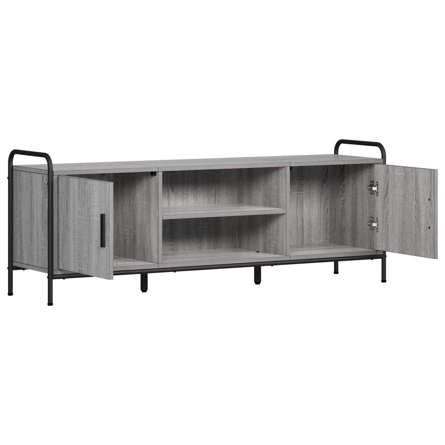 vidaXL Ντουλάπι TV 133 x 33 x 50 εκ. Γκρι Sonoma Επεξεργασμένο Ξύλο