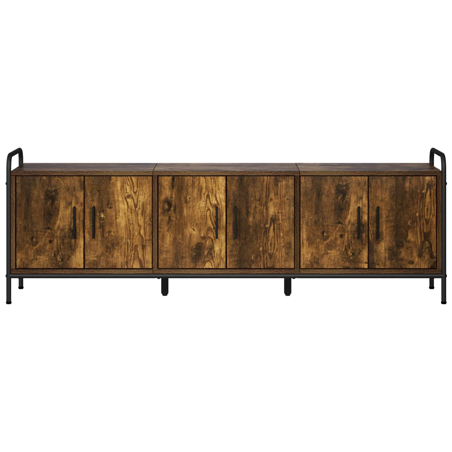 vidaXL Ντουλάπι TV 146 x 33 x 50 εκ Καπνισμένο Ξύλο Δρυός