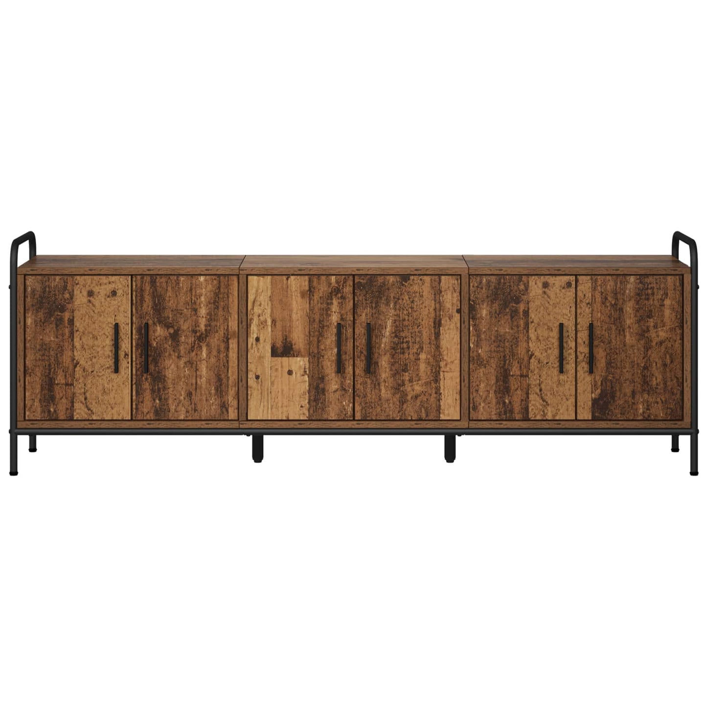 vidaXL Ντουλάπι TV 146 x 33 x 50 εκ Παλαιωμένο ξύλο Επεξεργασμένο Ξύλο
