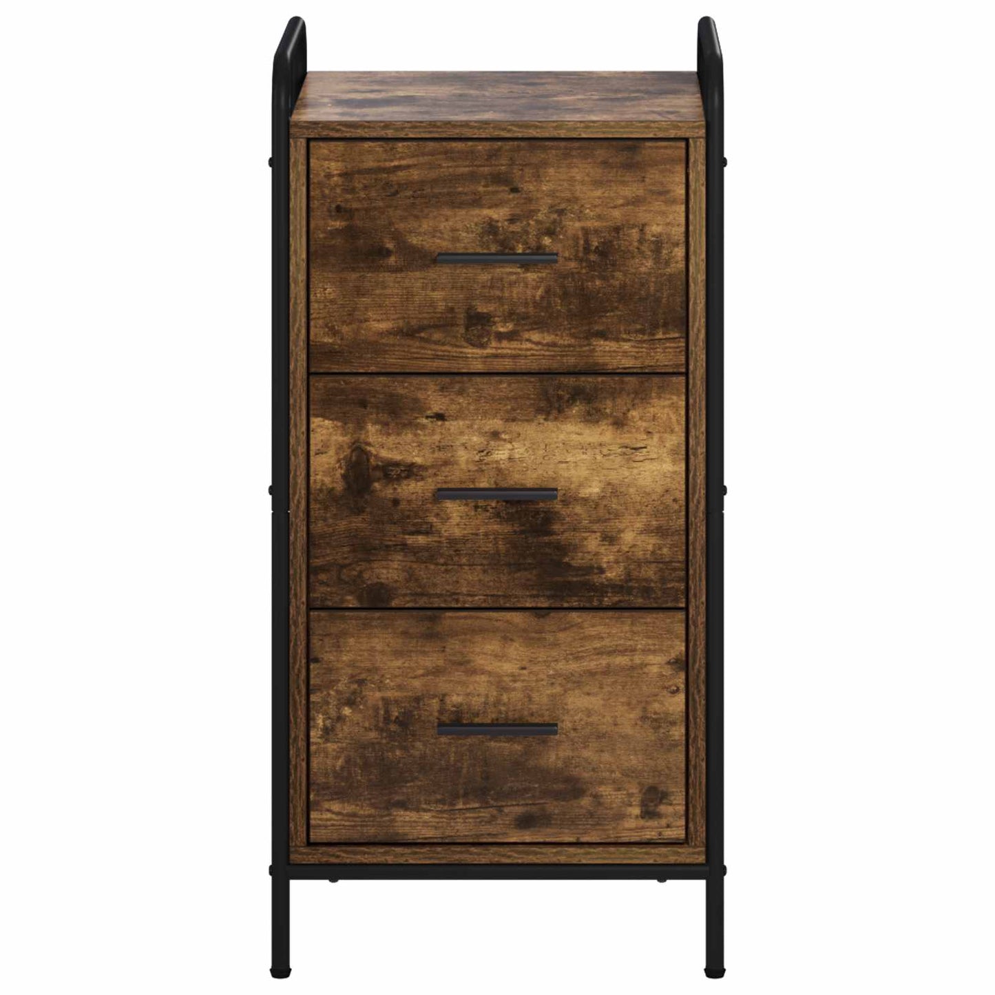 vidaXL Πλαϊνό γραφείο Καπνισμένο Ξύλο Δρυός 97 x 33 x 81 εκ