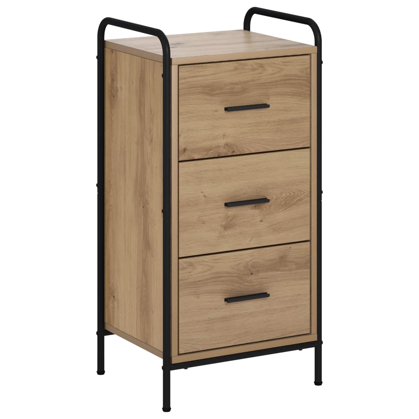 vidaXL Πλαϊνό γραφείο Artisan Δρυς 97 x 33 x 81 εκ Επεξεργασμένο Ξύλο
