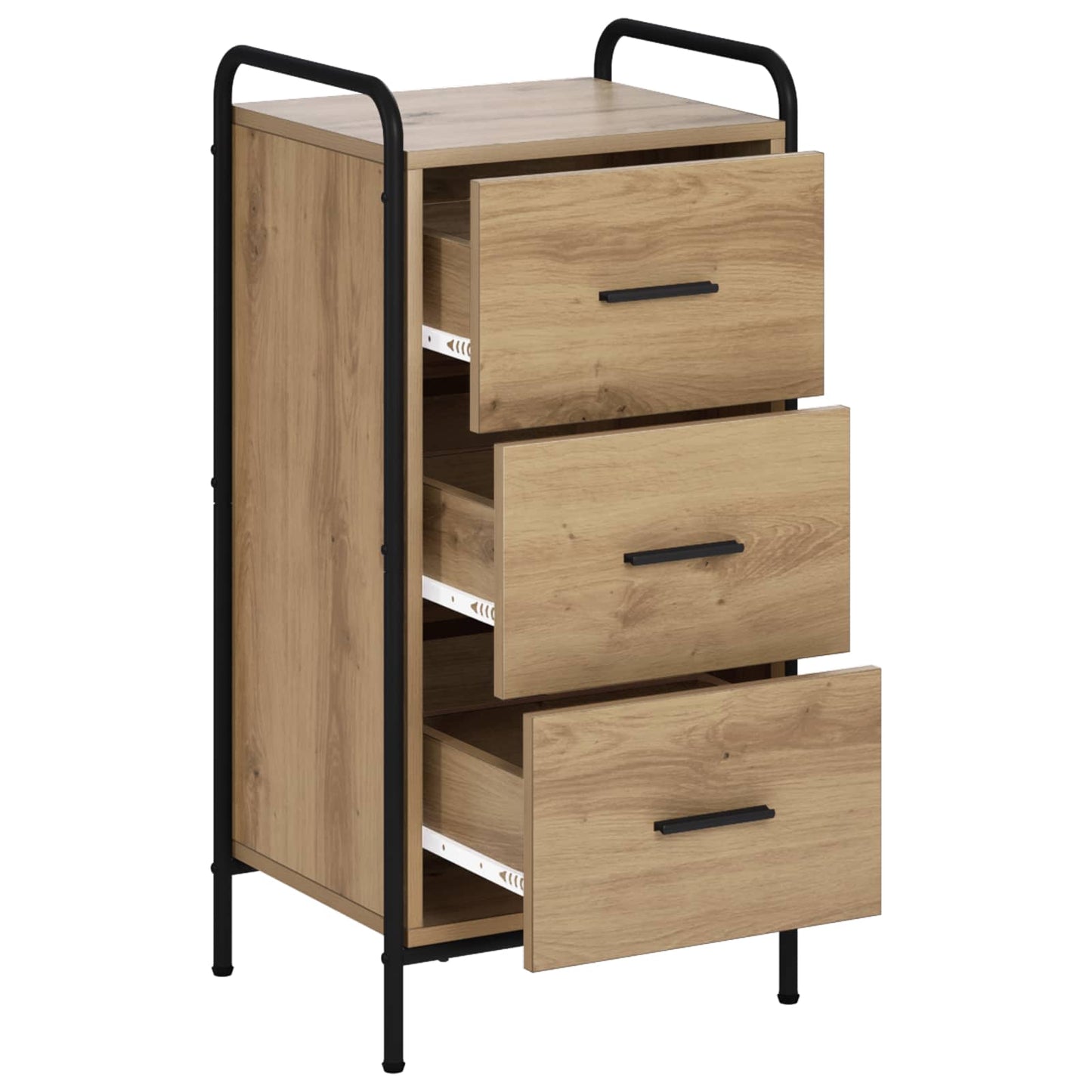 vidaXL Πλαϊνό γραφείο Artisan Δρυς 97 x 33 x 81 εκ Επεξεργασμένο Ξύλο