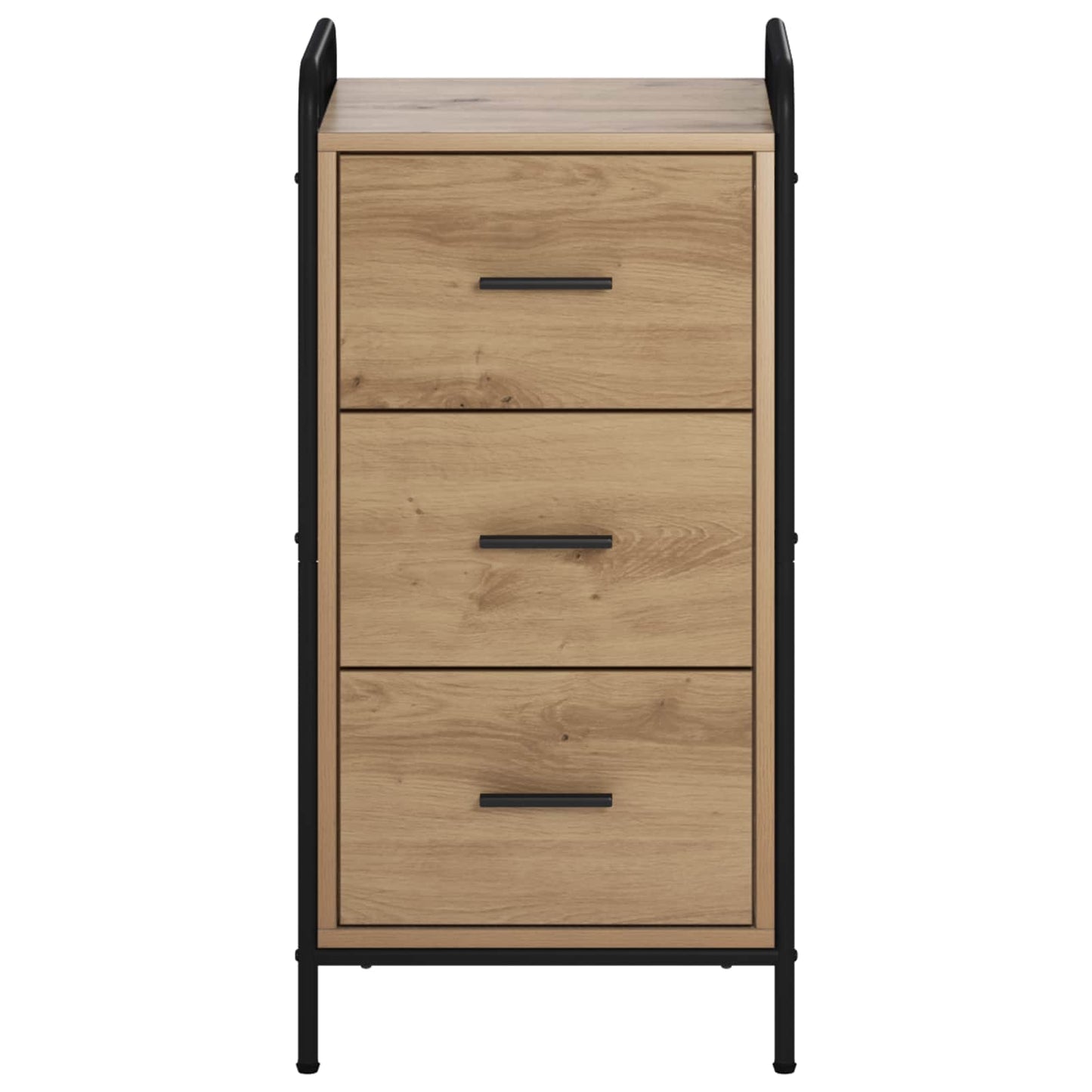 vidaXL Πλαϊνό γραφείο Artisan Δρυς 97 x 33 x 81 εκ Επεξεργασμένο Ξύλο