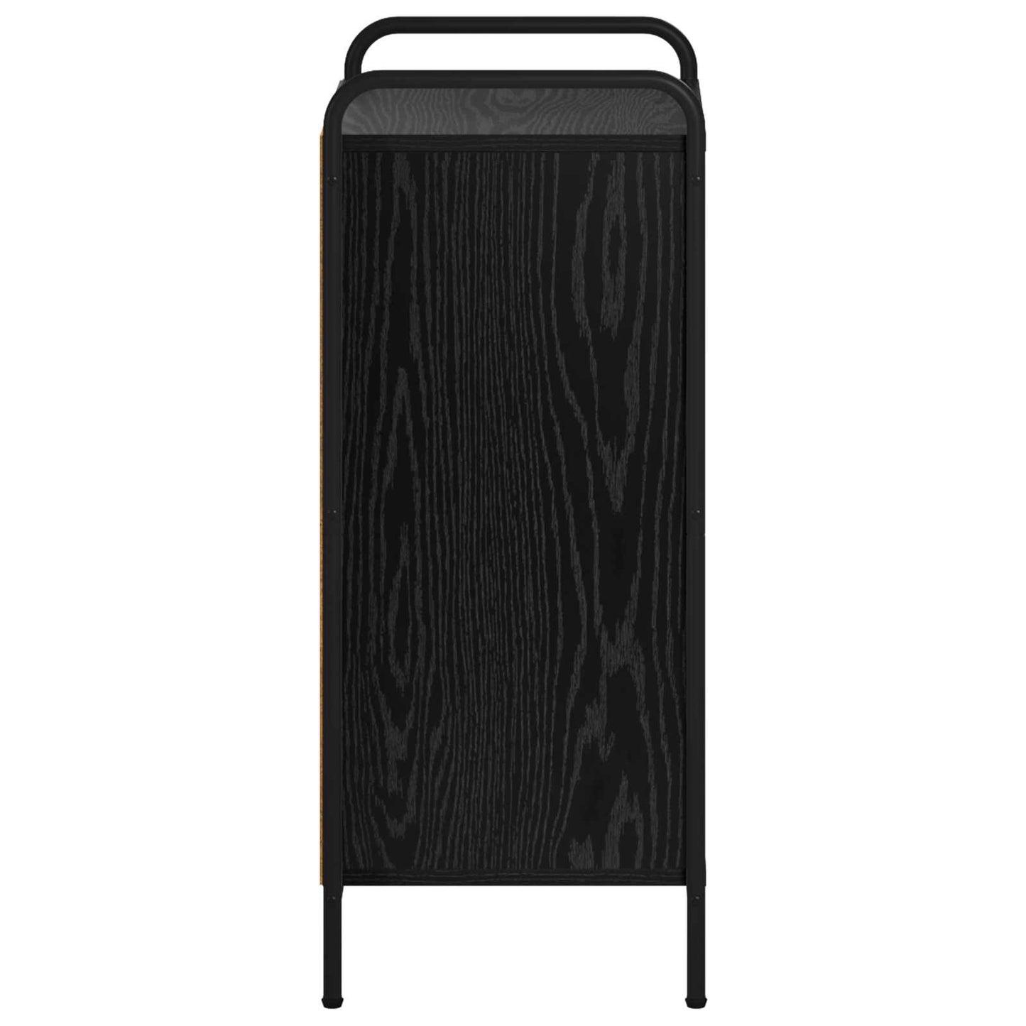 vidaXL Πλαϊνό γραφείο Μαύρη Δρυς 97 x 33 x 81 εκ Επεξεργασμένο Ξύλο