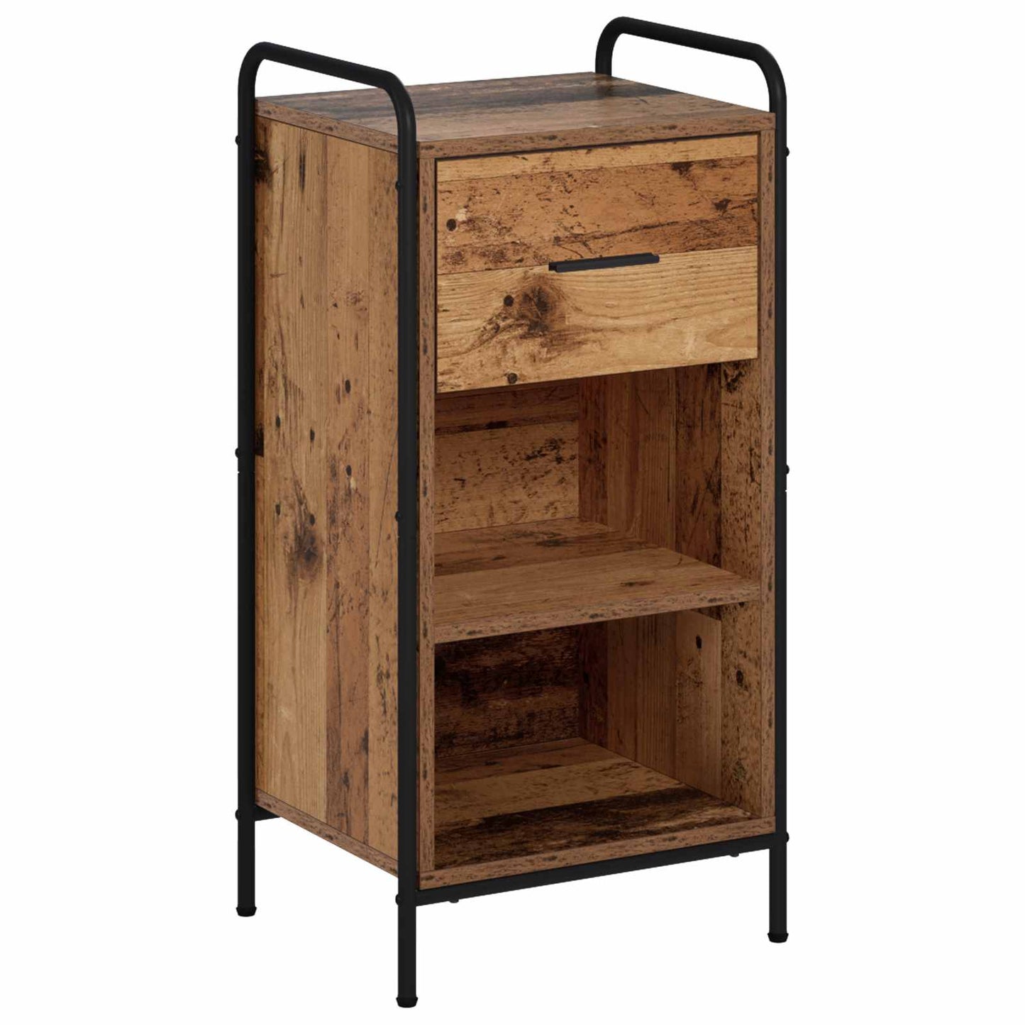 vidaXL Πλαϊνό γραφείο Παλαιωμένο ξύλο 97 x 33 x 81 εκ