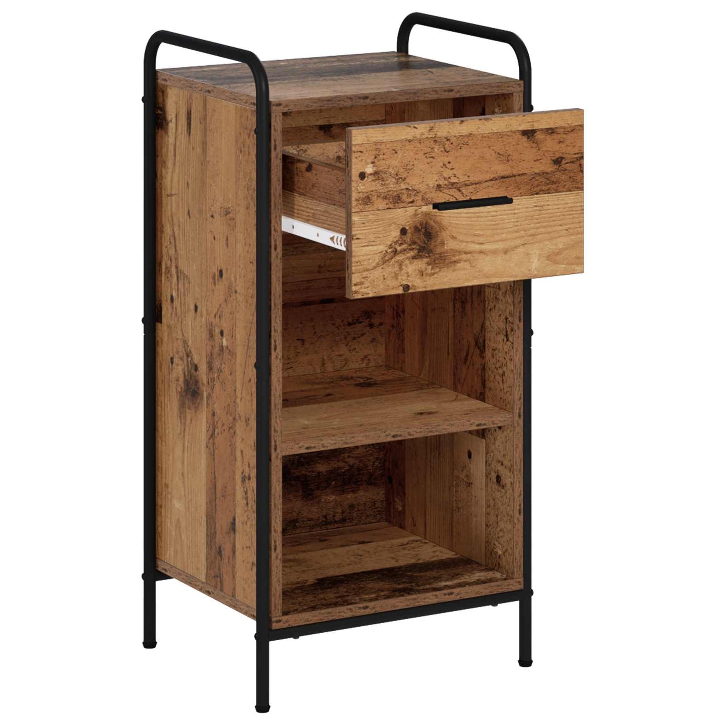 vidaXL Πλαϊνό γραφείο Παλαιωμένο ξύλο 97 x 33 x 81 εκ