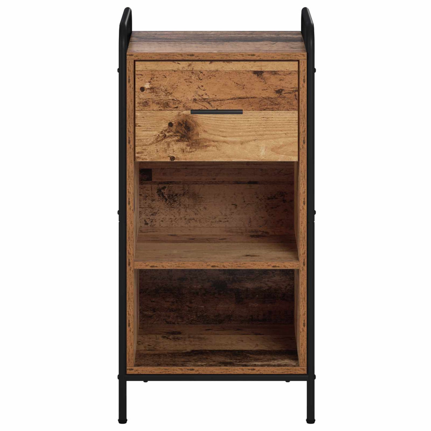 vidaXL Πλαϊνό γραφείο Παλαιωμένο ξύλο 97 x 33 x 81 εκ