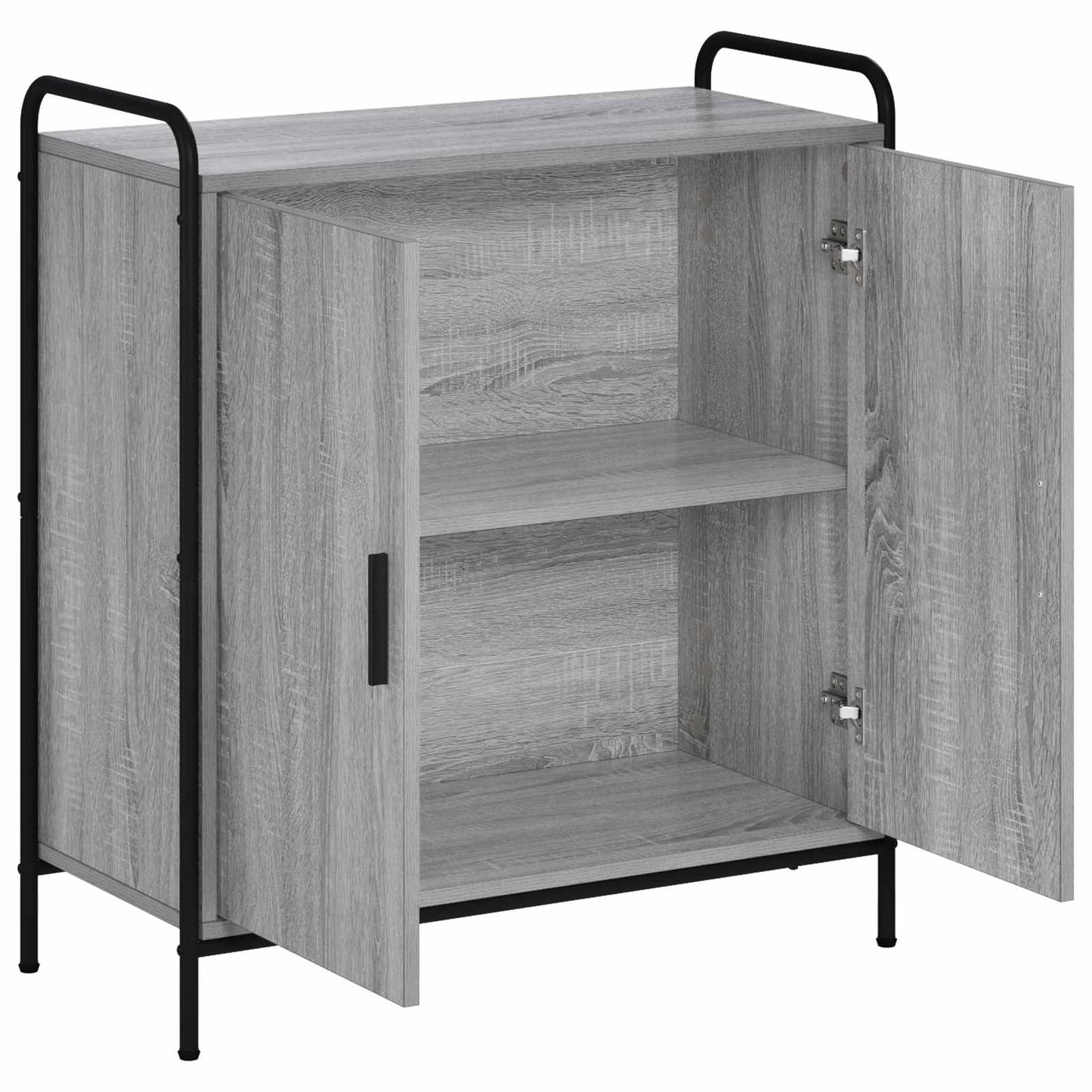 vidaXL Πλαϊνό γραφείο Γκρι Sonoma 97 x 33 x 81 εκ Επεξεργασμένο Ξύλο