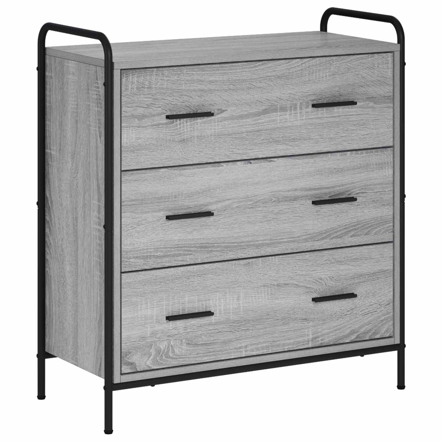 vidaXL Πλαϊνό γραφείο Γκρι Sonoma 97 x 33 x 81 εκ Επεξεργασμένο Ξύλο