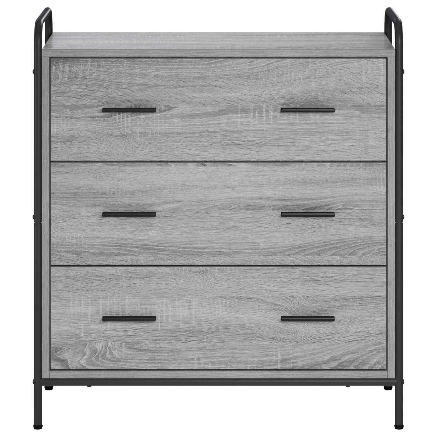 vidaXL Πλαϊνό γραφείο Γκρι Sonoma 97 x 33 x 81 εκ Επεξεργασμένο Ξύλο