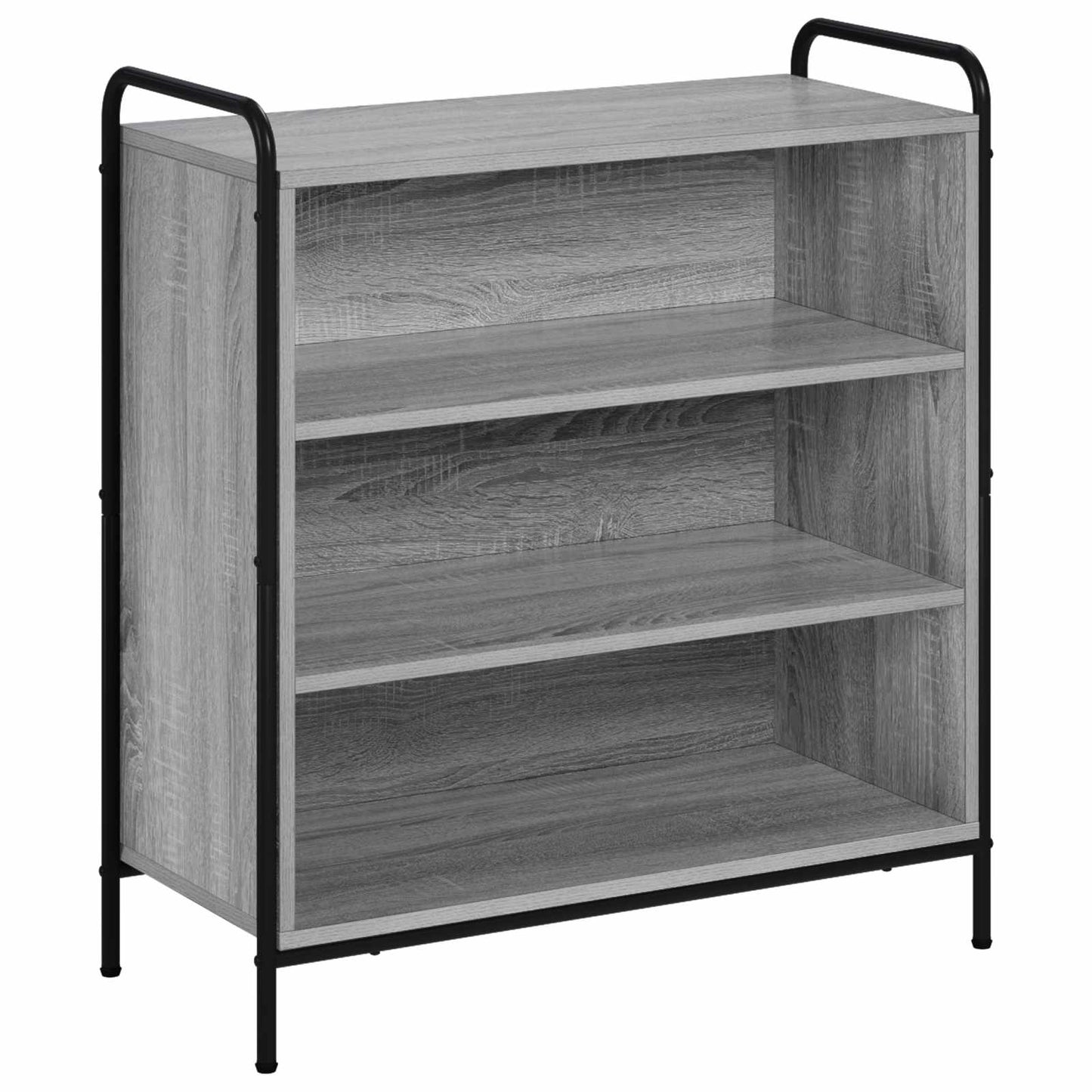 vidaXL Πλαϊνό γραφείο Γκρι Sonoma 97 x 33 x 81 εκ Επεξεργασμένο Ξύλο