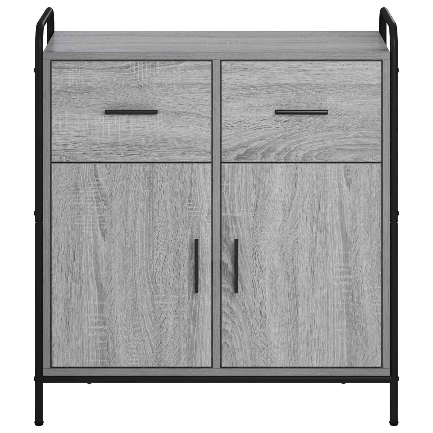 vidaXL Πλαϊνό γραφείο Γκρι Sonoma 97 x 33 x 81 εκ Επεξεργασμένο Ξύλο