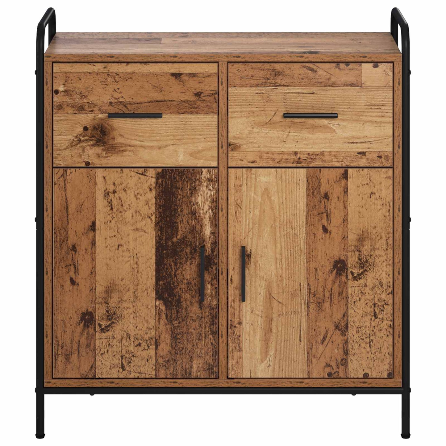 vidaXL Πλαϊνό γραφείο Παλαιωμένο ξύλο 97 x 33 x 81 εκ