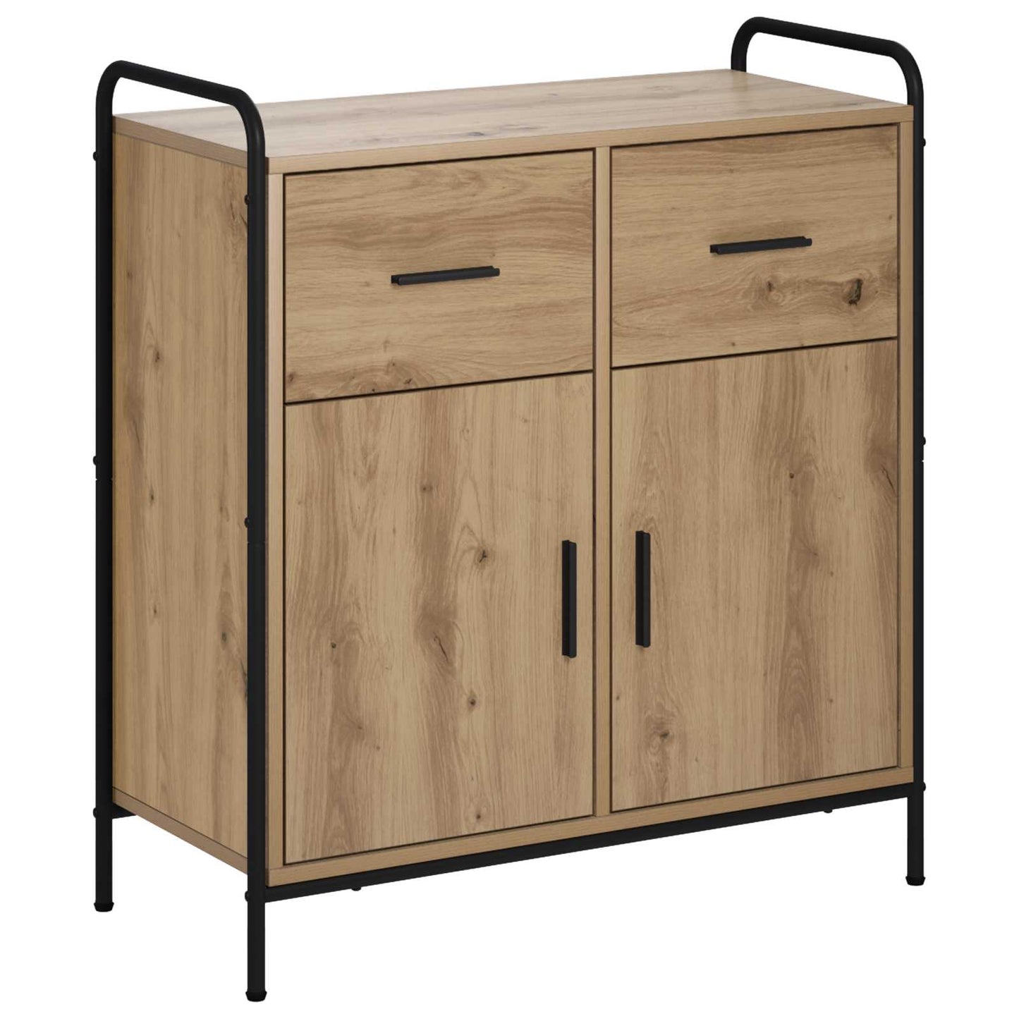 vidaXL Πλαϊνό γραφείο Artisan Δρυς 97 x 33 x 81 εκ Επεξεργασμένο Ξύλο