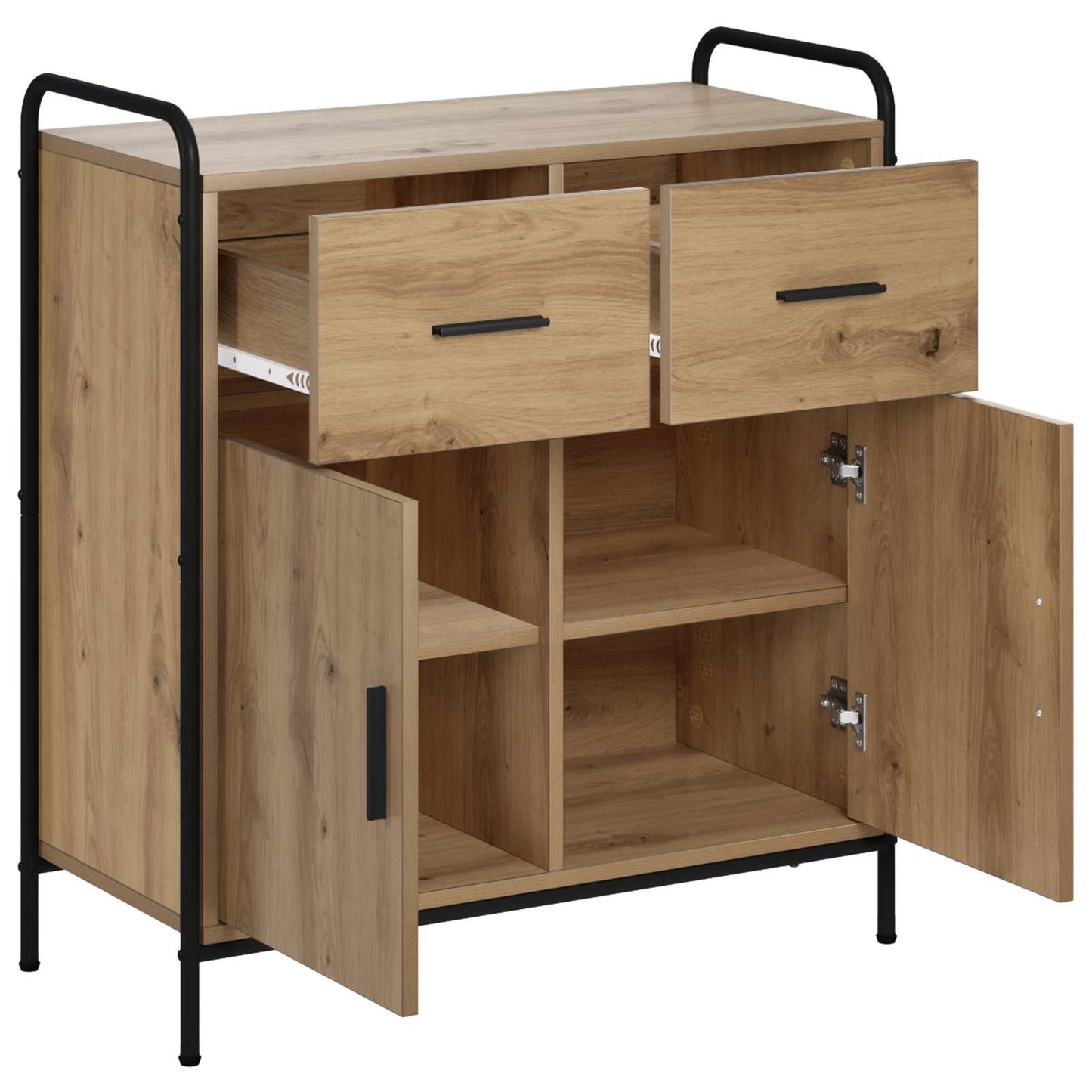 vidaXL Πλαϊνό γραφείο Artisan Δρυς 97 x 33 x 81 εκ Επεξεργασμένο Ξύλο