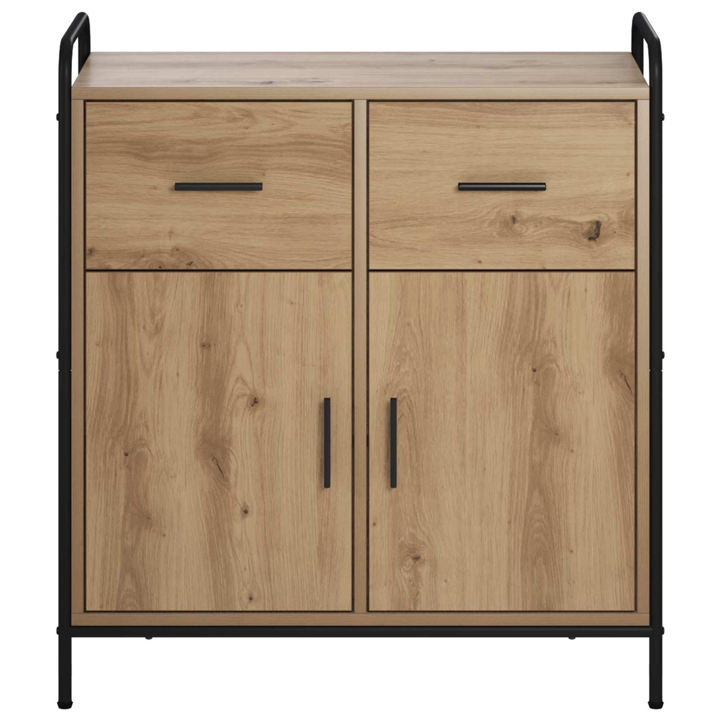 vidaXL Πλαϊνό γραφείο Artisan Δρυς 97 x 33 x 81 εκ Επεξεργασμένο Ξύλο