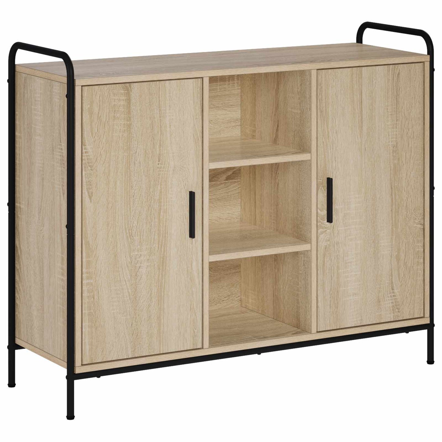 vidaXL Πλαϊνό γραφείο Sonoma Δρυς 97 x 33 x 81 εκ Επεξεργασμένο Ξύλο