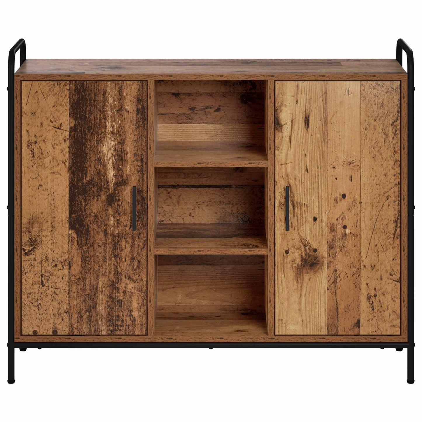 vidaXL Πλαϊνό γραφείο Παλαιωμένο ξύλο 97 x 33 x 81 εκ