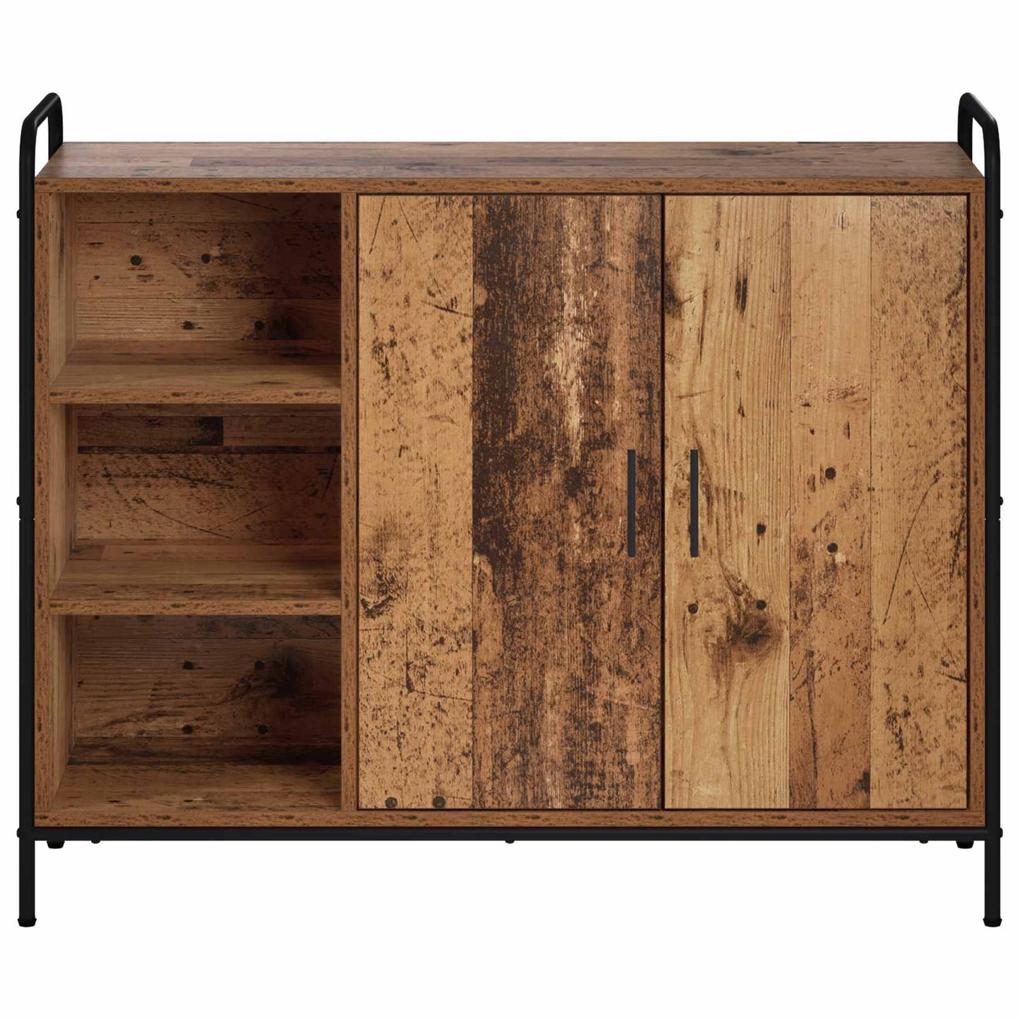 vidaXL Πλαϊνό γραφείο Παλαιωμένο ξύλο 97 x 33 x 81 εκ