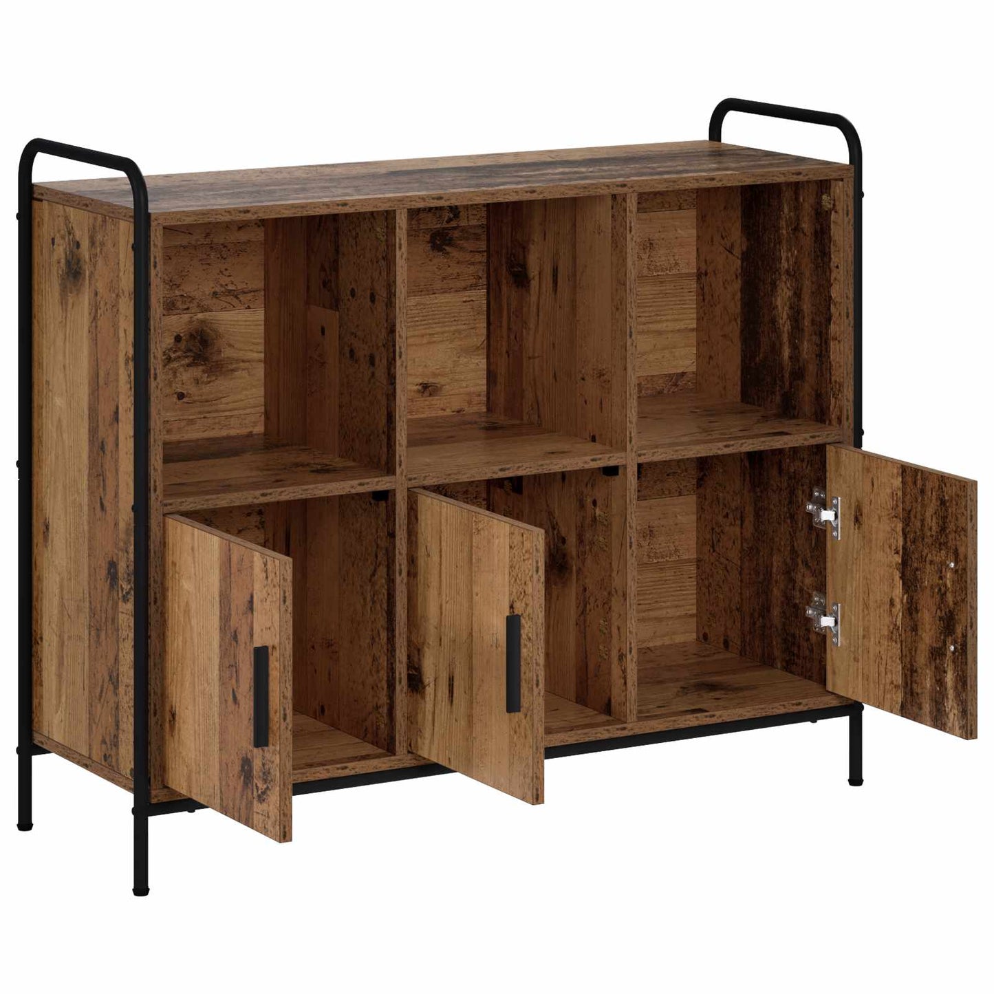 vidaXL Πλαϊνό γραφείο Παλαιωμένο ξύλο 97 x 33 x 81 εκ