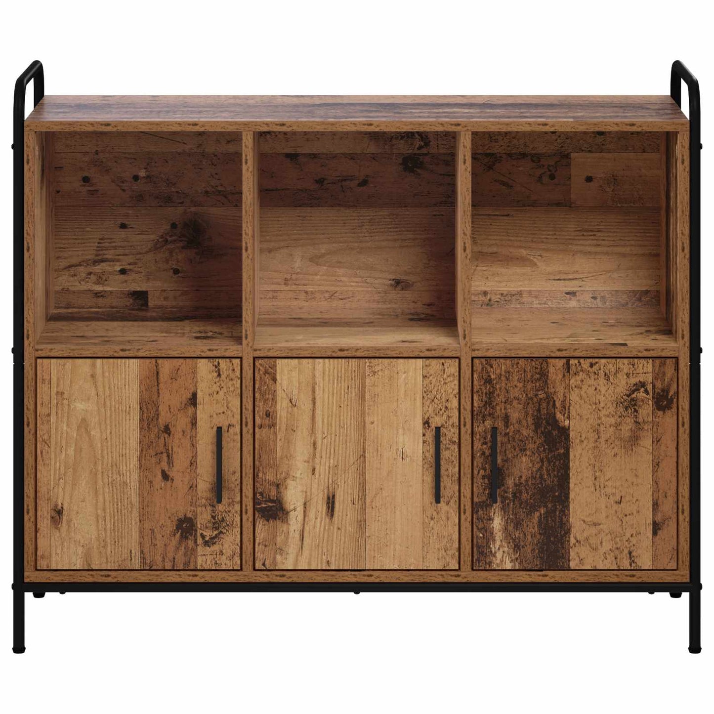 vidaXL Πλαϊνό γραφείο Παλαιωμένο ξύλο 97 x 33 x 81 εκ